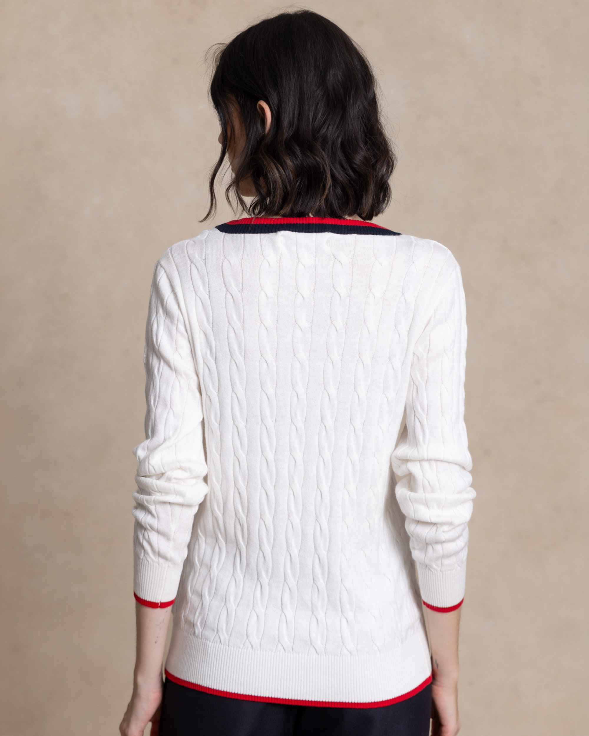 Imagen 2 de Jersey de mujer en ochos - Henry Arroway - Blanco Blanco