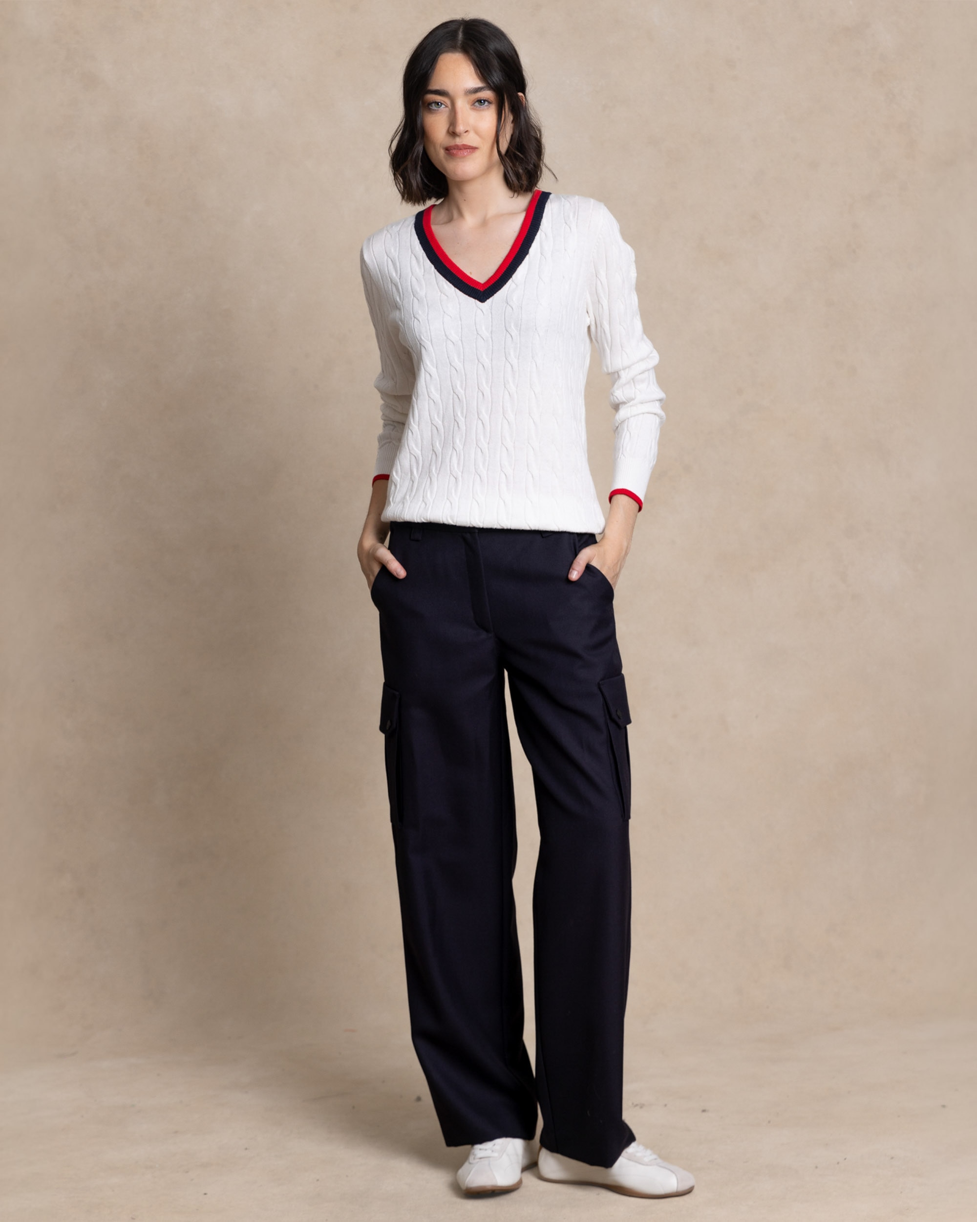 Imagen 3 de Jersey de mujer en ochos - Henry Arroway - Blanco Blanco