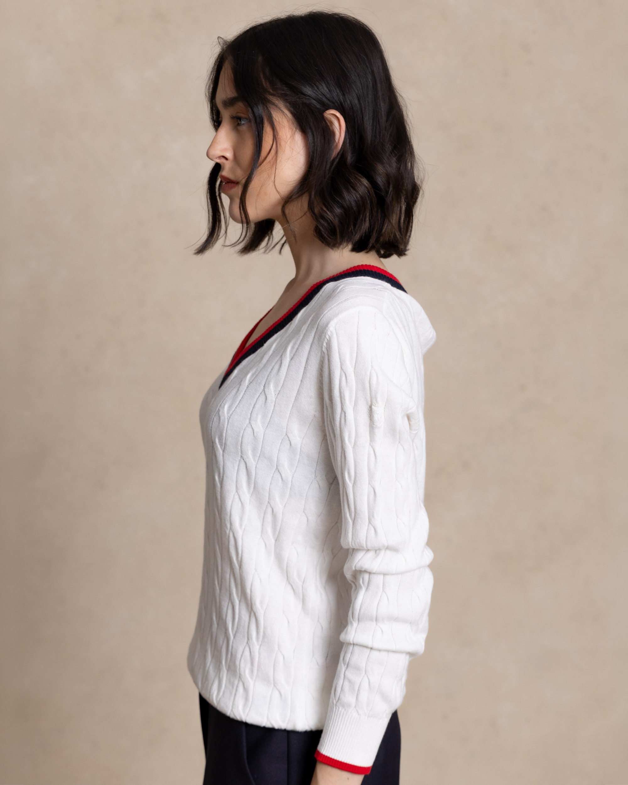 Imagen 4 de Jersey de mujer en ochos - Henry Arroway - Blanco Blanco