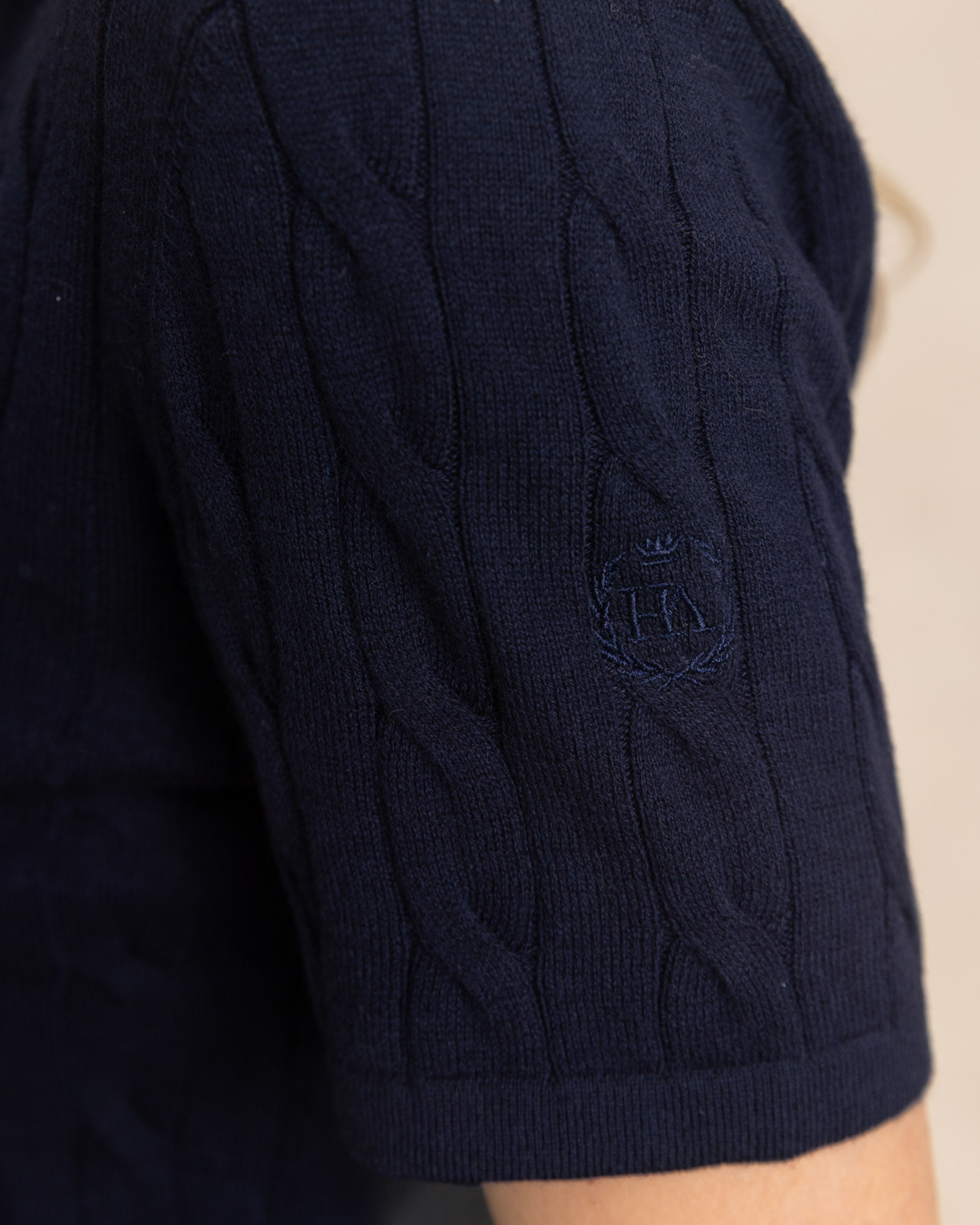 Jersey cuello polo de mujer - Henry Arroway - Azul marino Azul marino-5