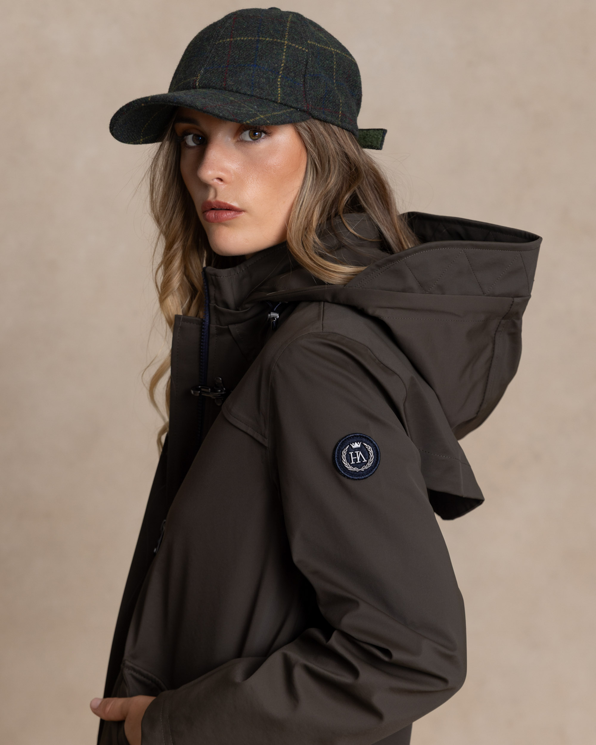 Parka de mujer en nylon con membrana - Henry Arroway - Kaki Kaki-3
