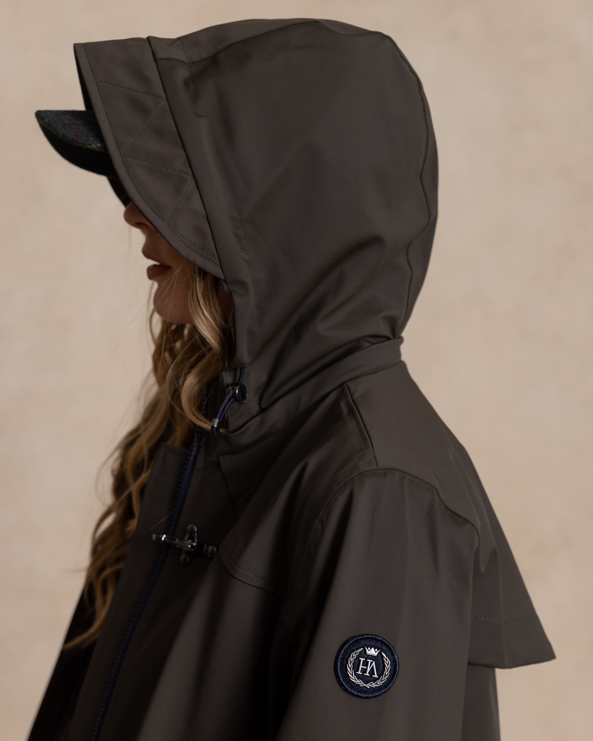 Parka de mujer en nylon con membrana - Henry Arroway - Kaki Kaki-5