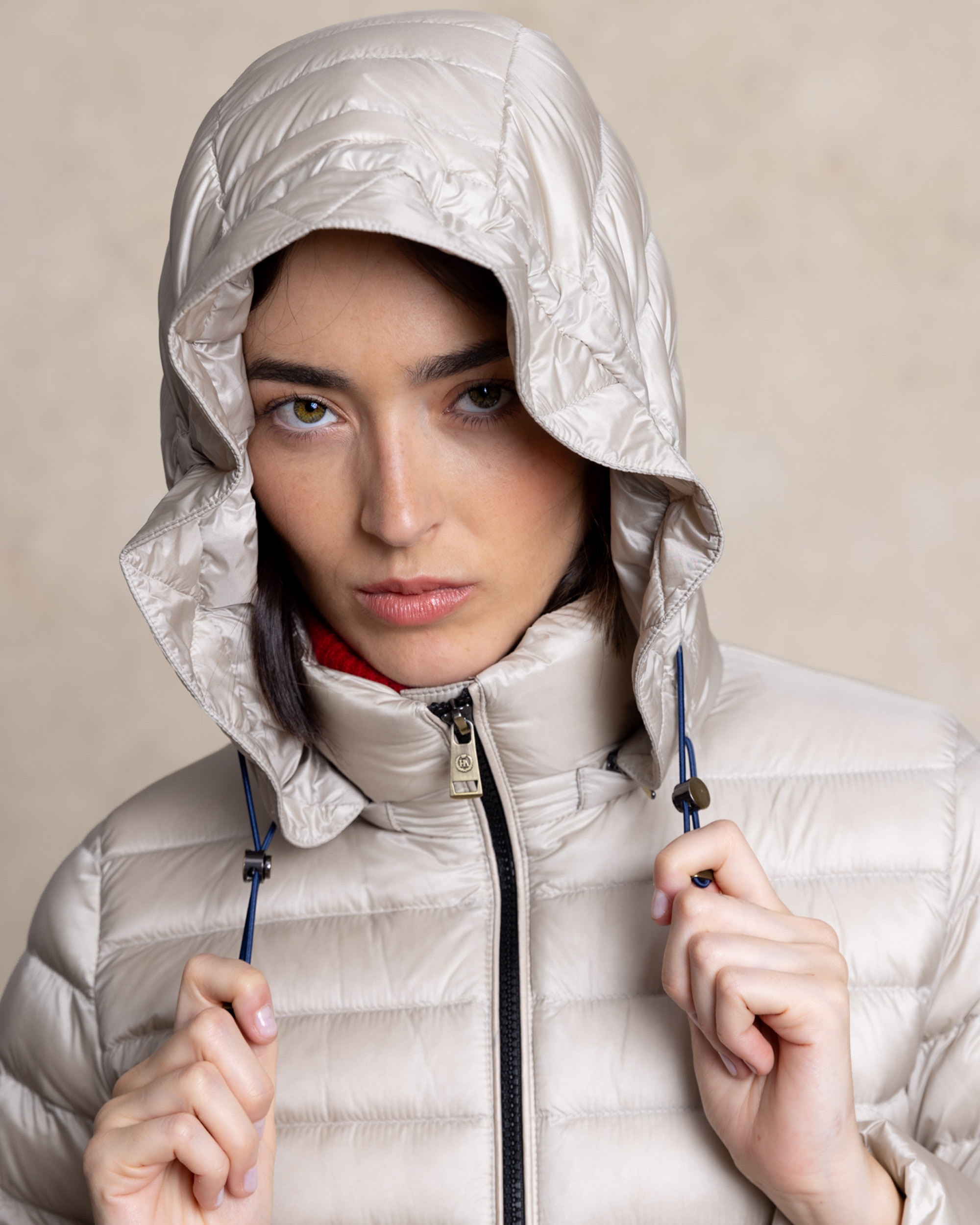 Imagen 5 de Plumífero de mujer capucha desmontable - Henry Arroway - Blanco Blanco