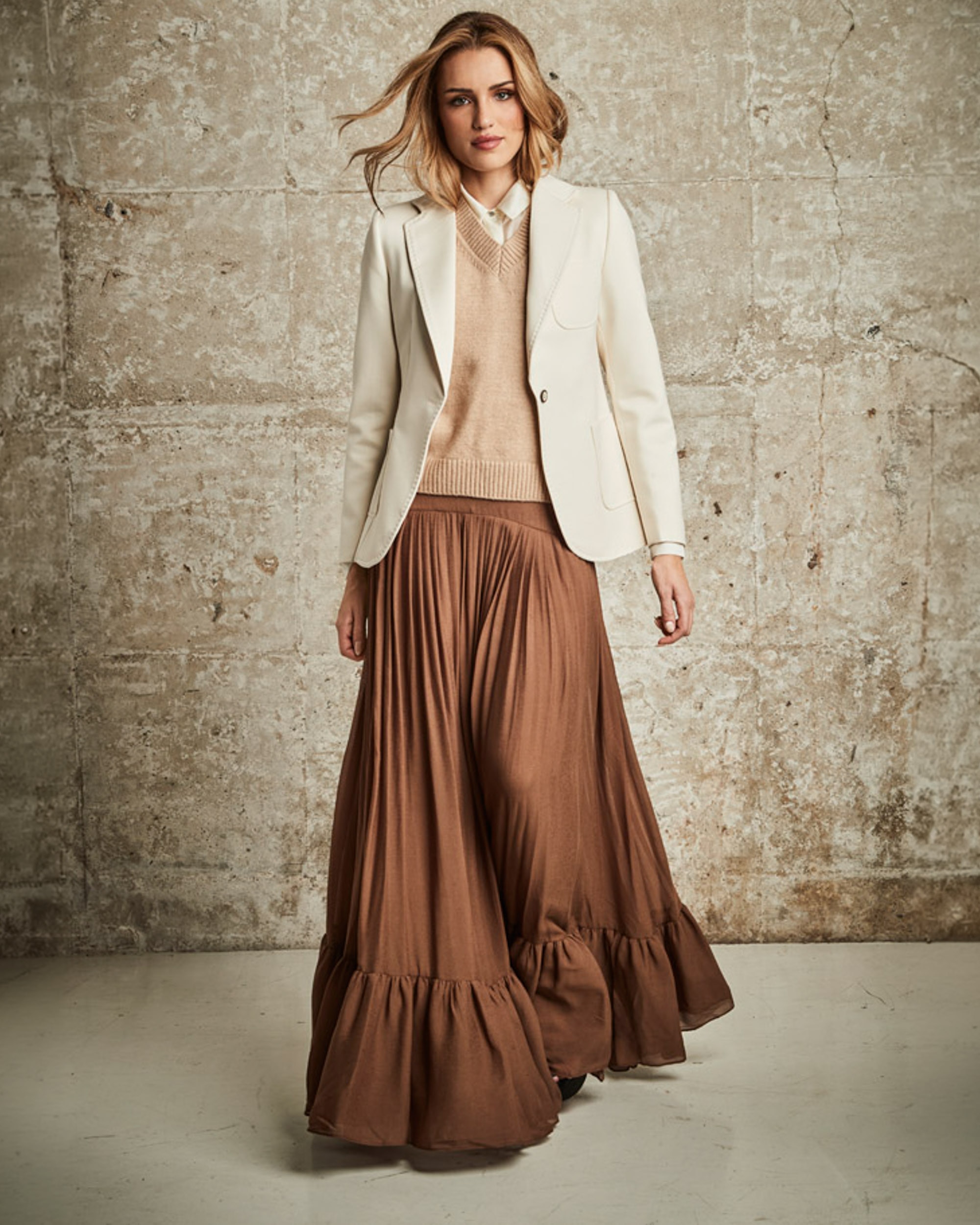 Blazer para mujer - Henry Arroway - Blanco Blanco-1