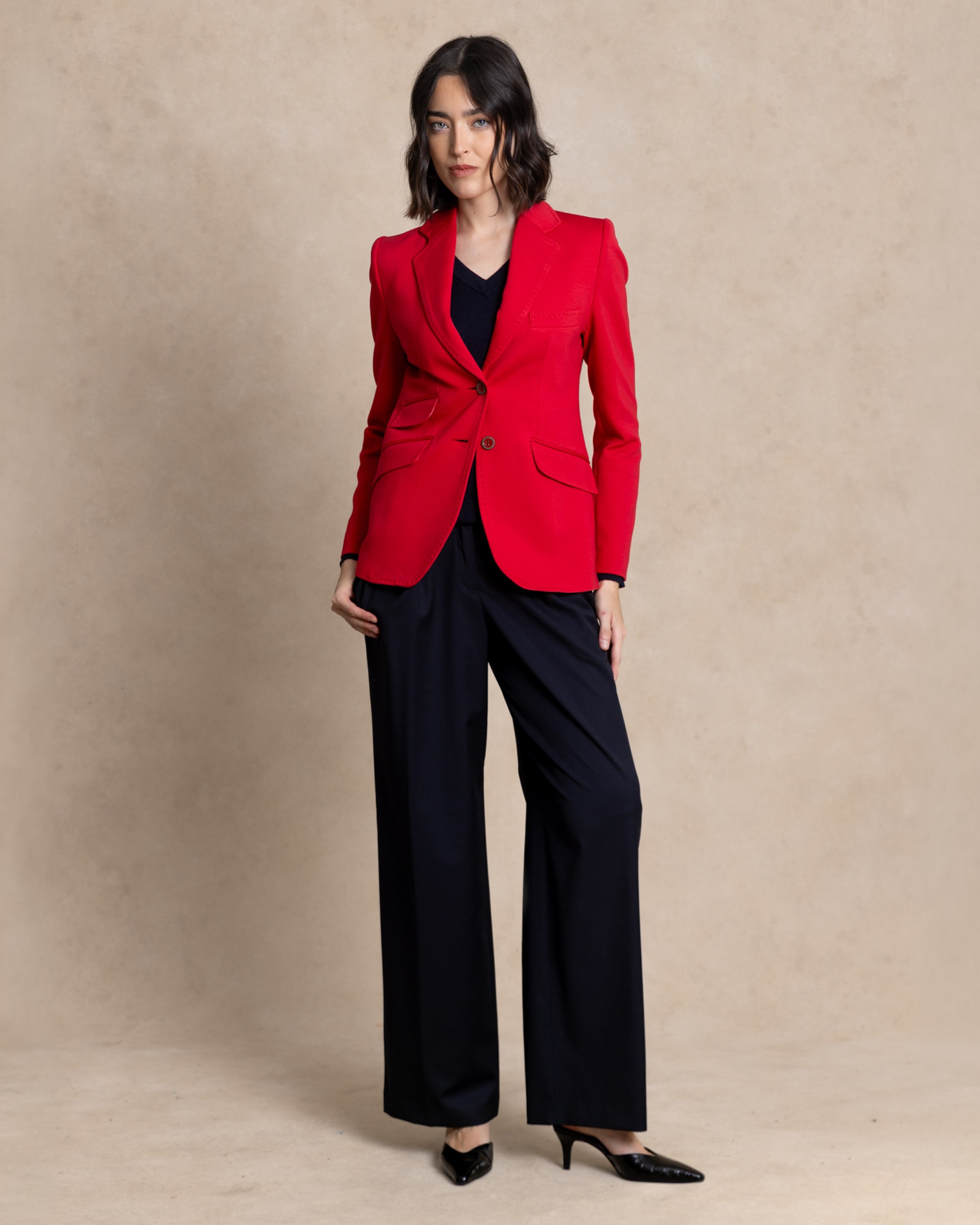 Blazer para mujer - Henry Arroway - Rojo Rojo-2