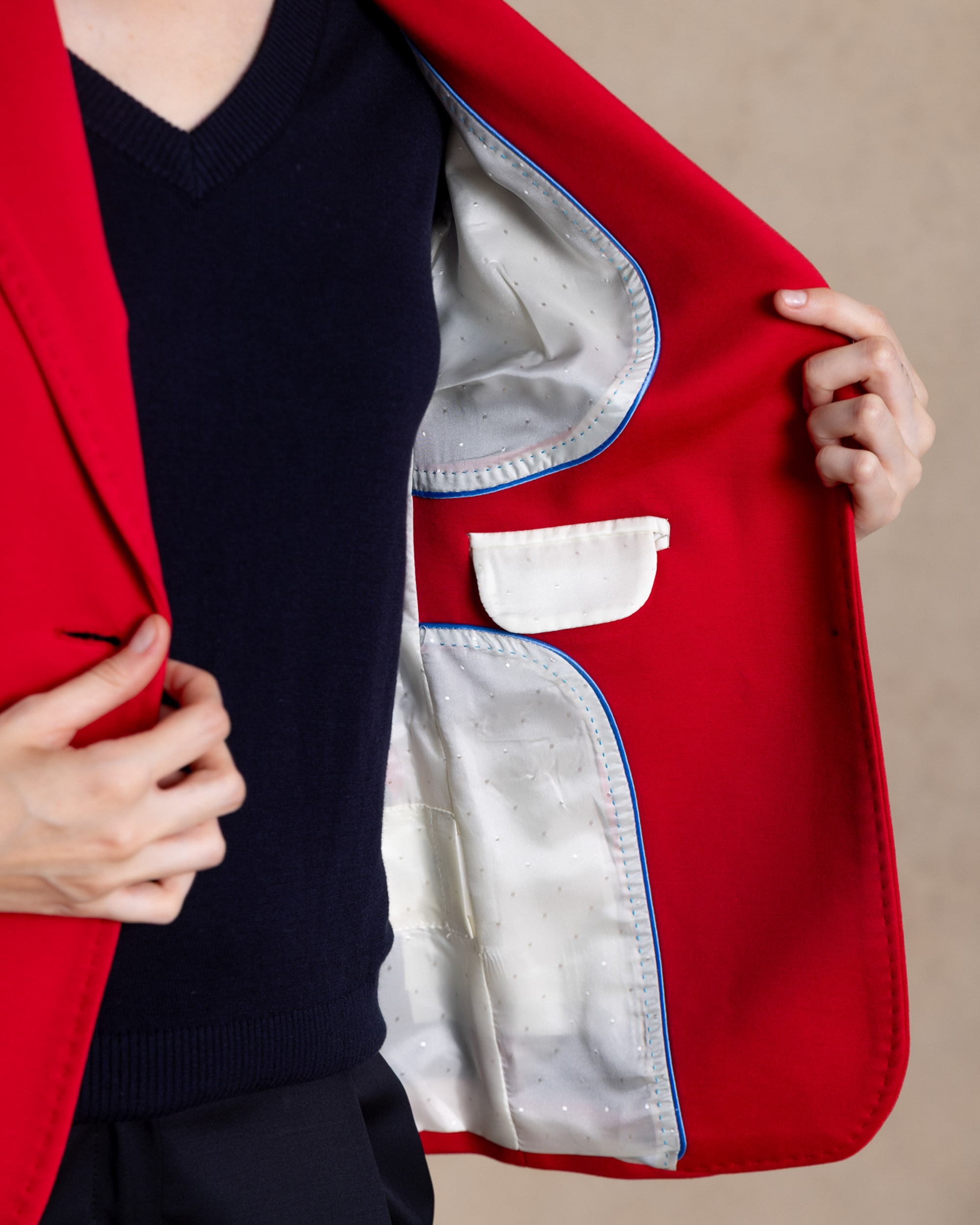 Blazer para mujer - Henry Arroway - Rojo Rojo-3