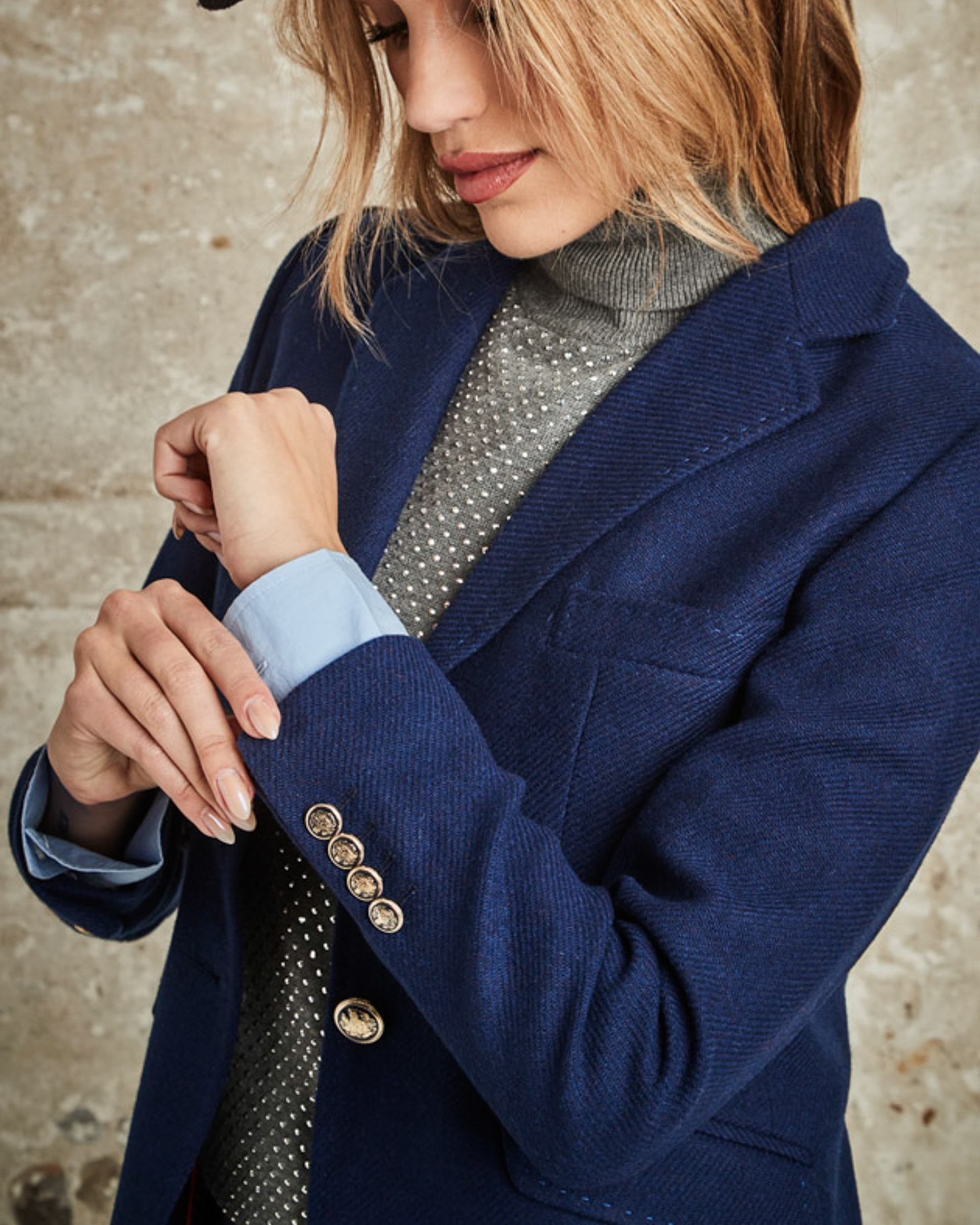 Blazer para mujer - Henry Arroway - Azul royal Azul royal-5