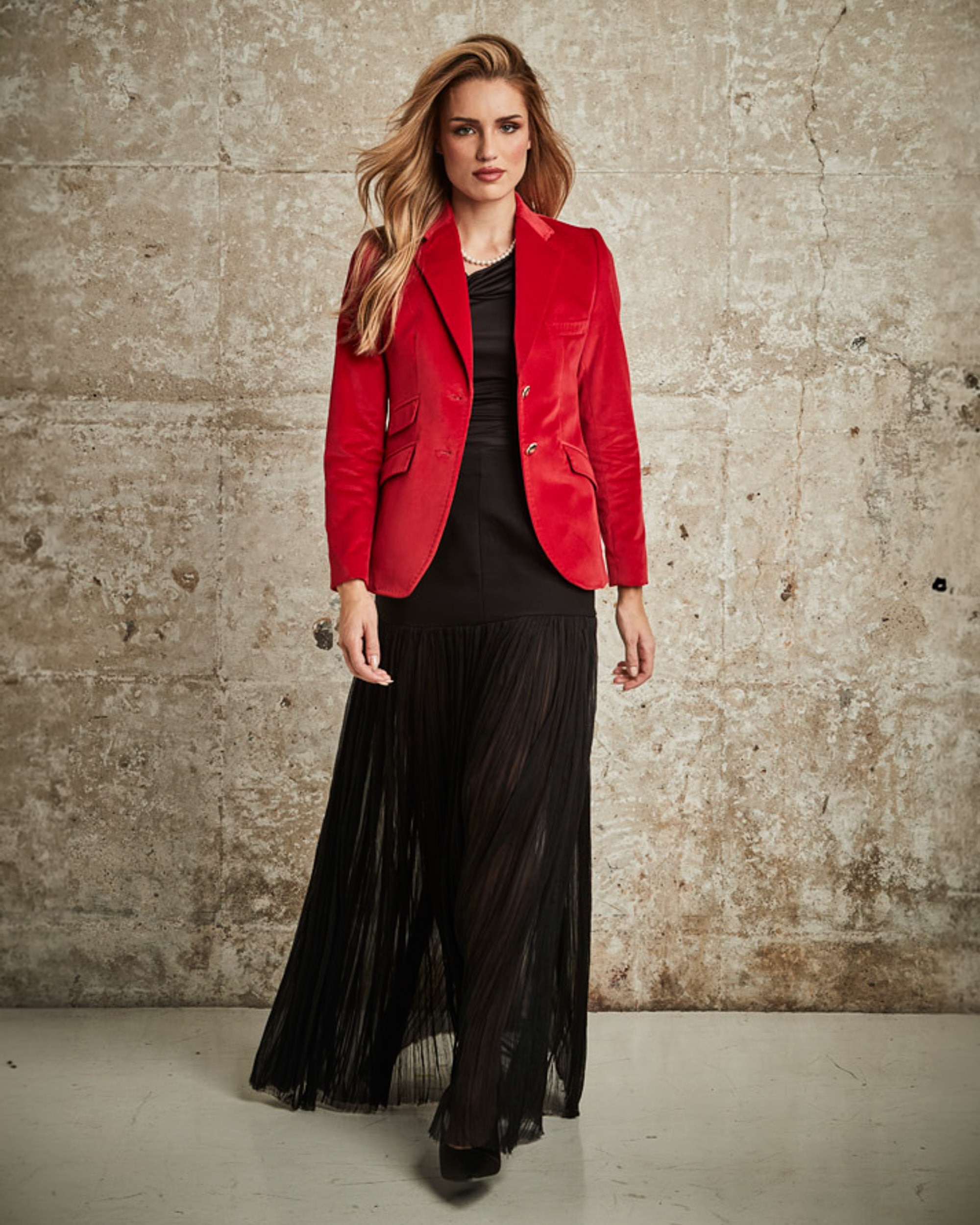 Blazer para mujer - Henry Arroway - Rojo Rojo-1