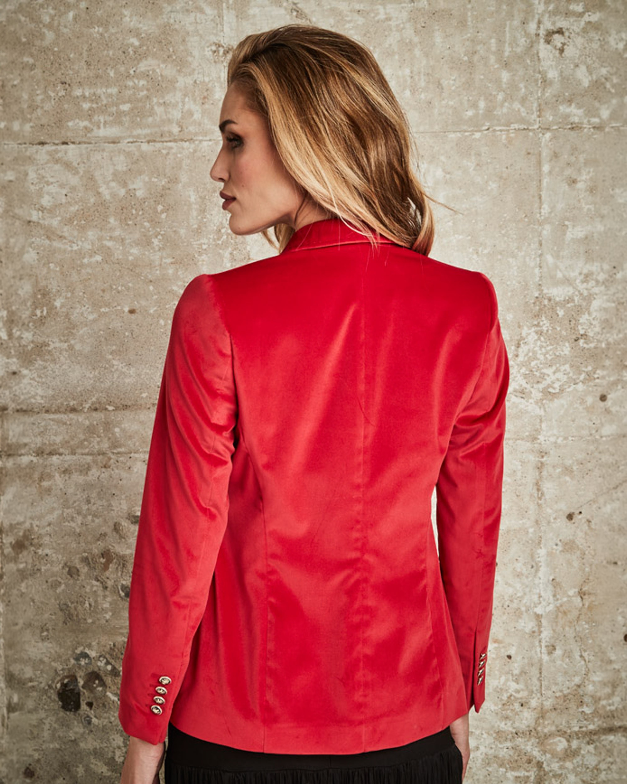 Blazer para mujer - Henry Arroway - Rojo Rojo-2