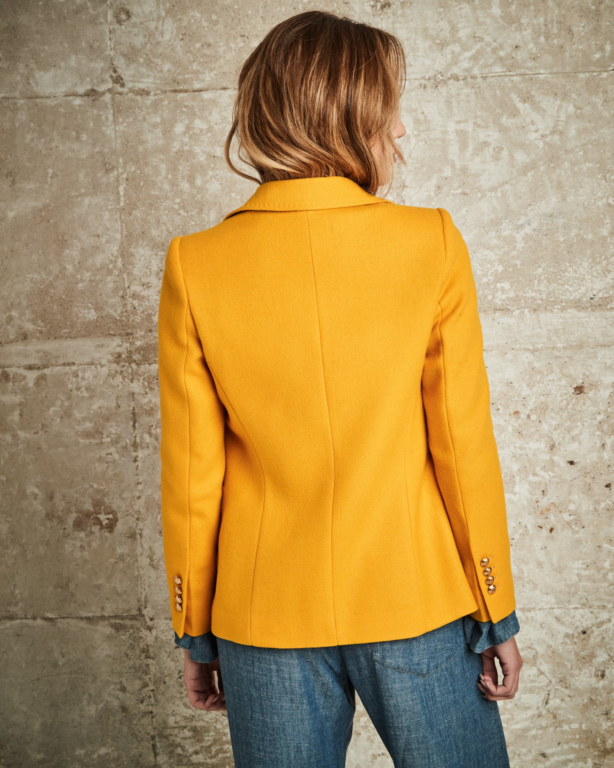 Blazer para mujer - Henry Arroway - Amarillo Amarillo-2