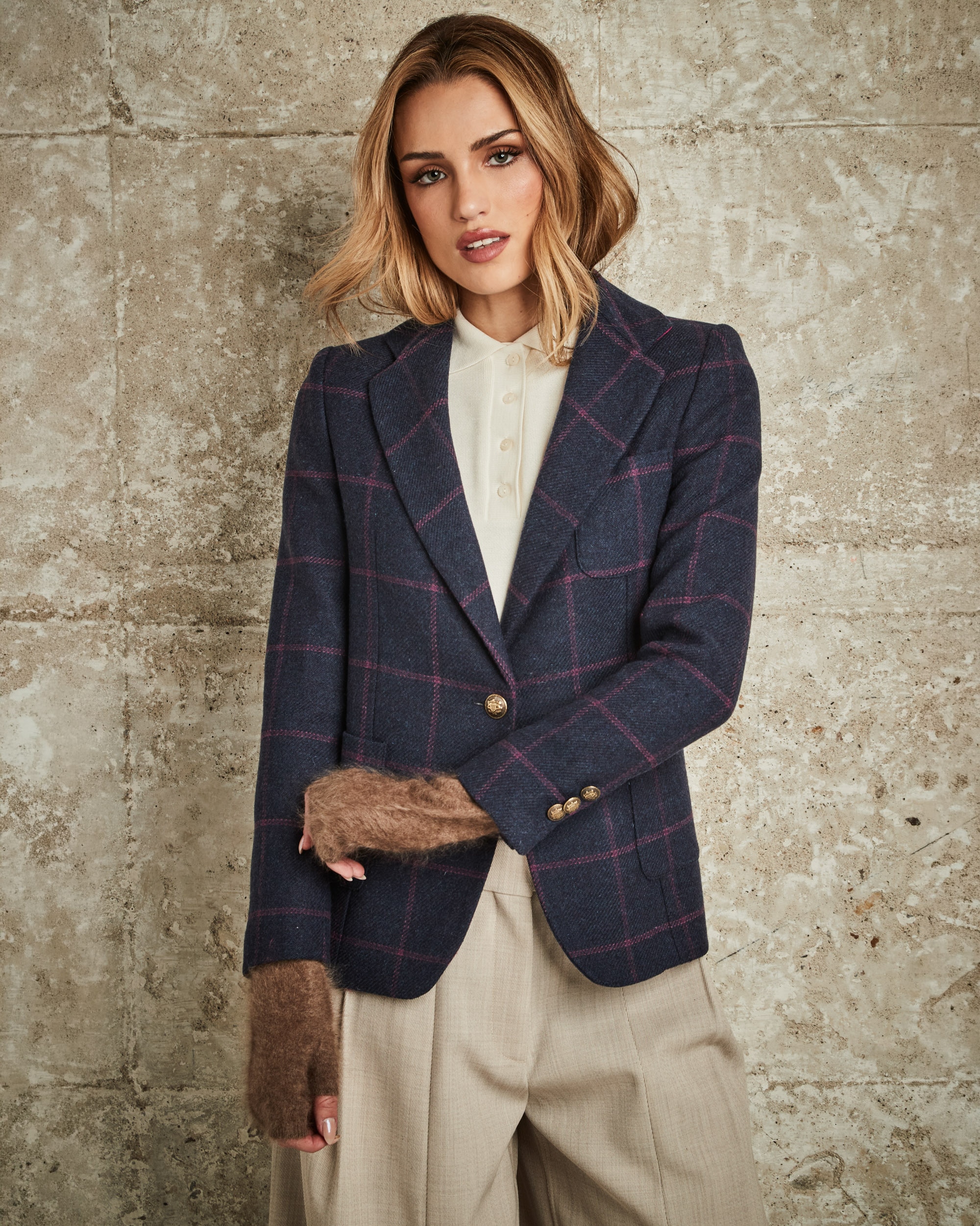 Blazer para mujer - Henry Arroway - Azul marino Azul marino-1