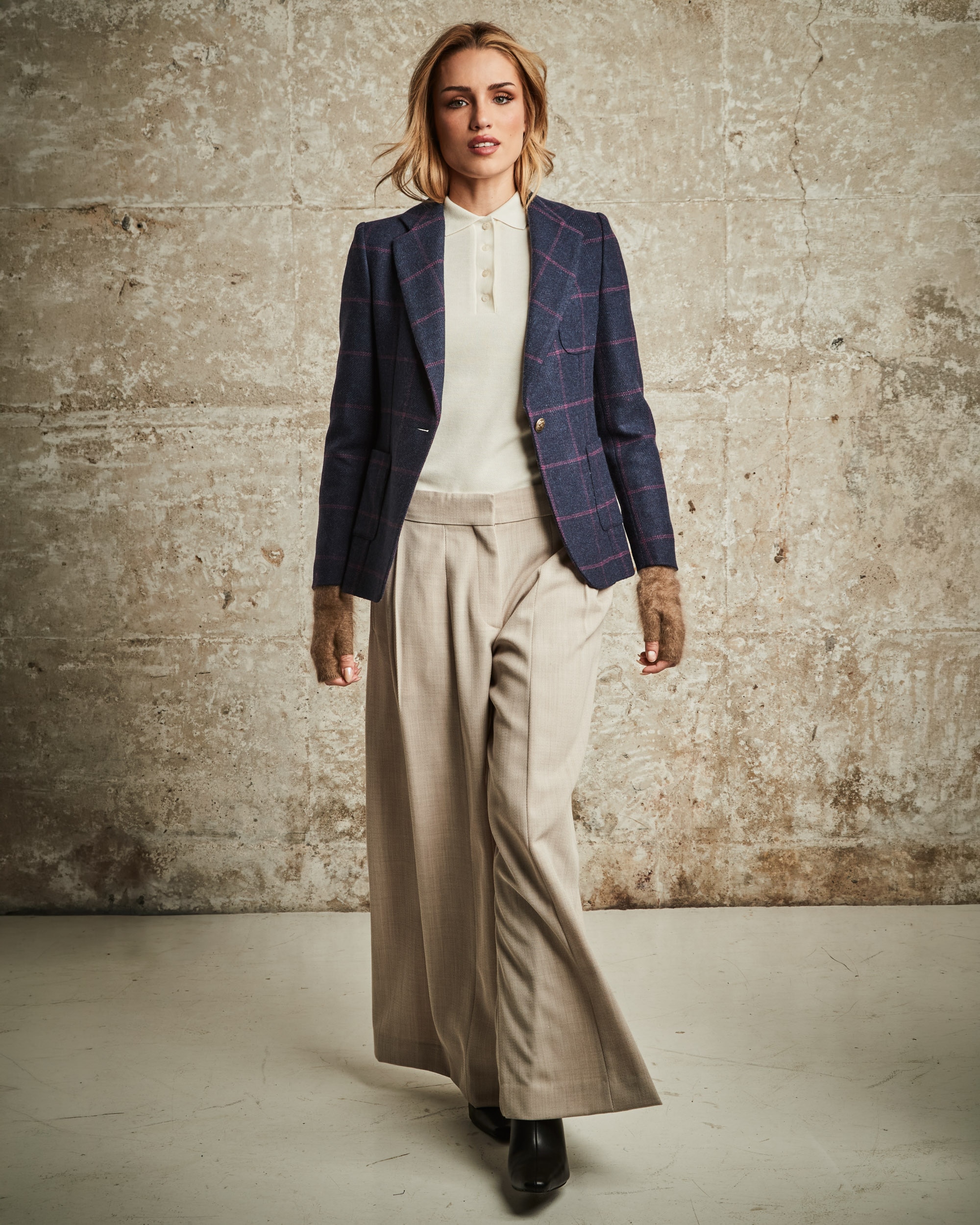 Blazer para mujer - Henry Arroway - Azul marino Azul marino-3