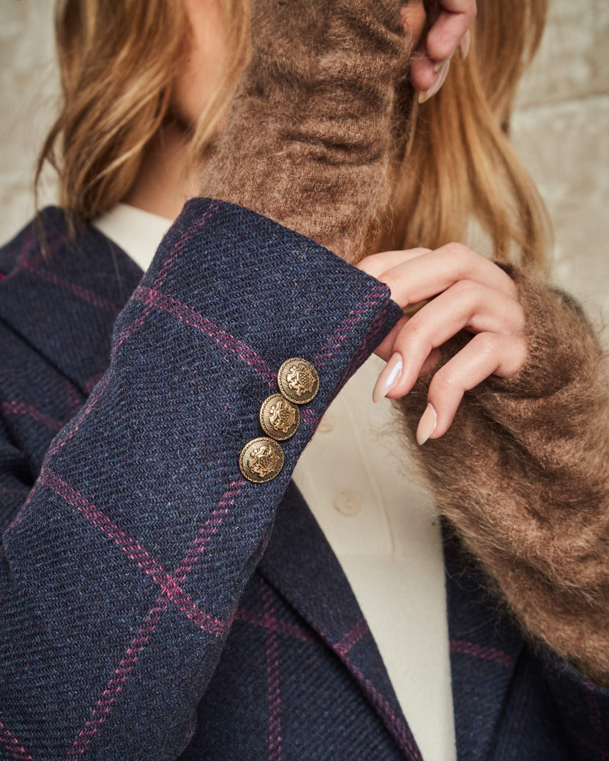 Blazer para mujer - Henry Arroway - Azul marino Azul marino-5