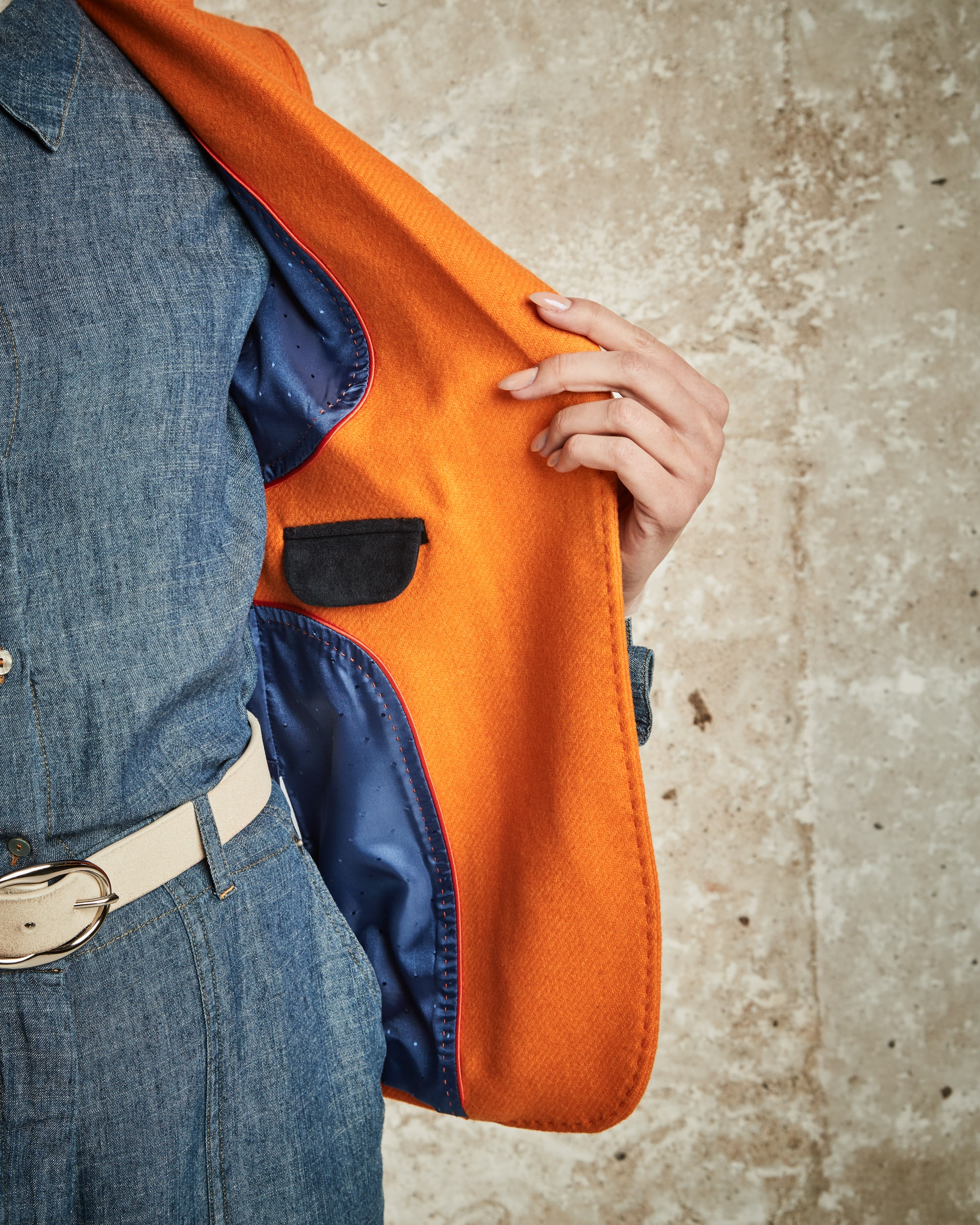 Blazer para mujer - Henry Arroway - Naranja Naranja-5