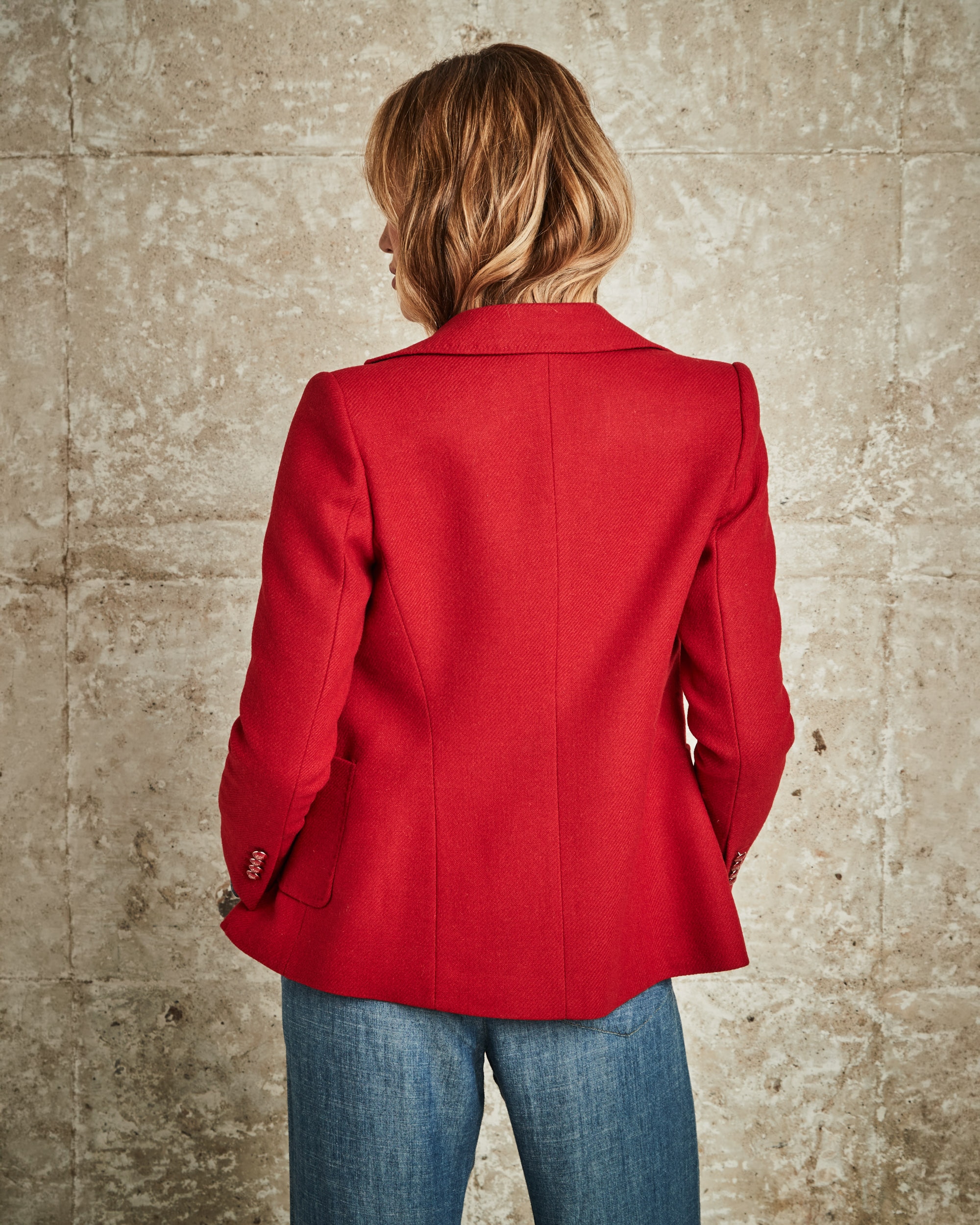 Blazer para mujer - Henry Arroway - Rojo Rojo-2