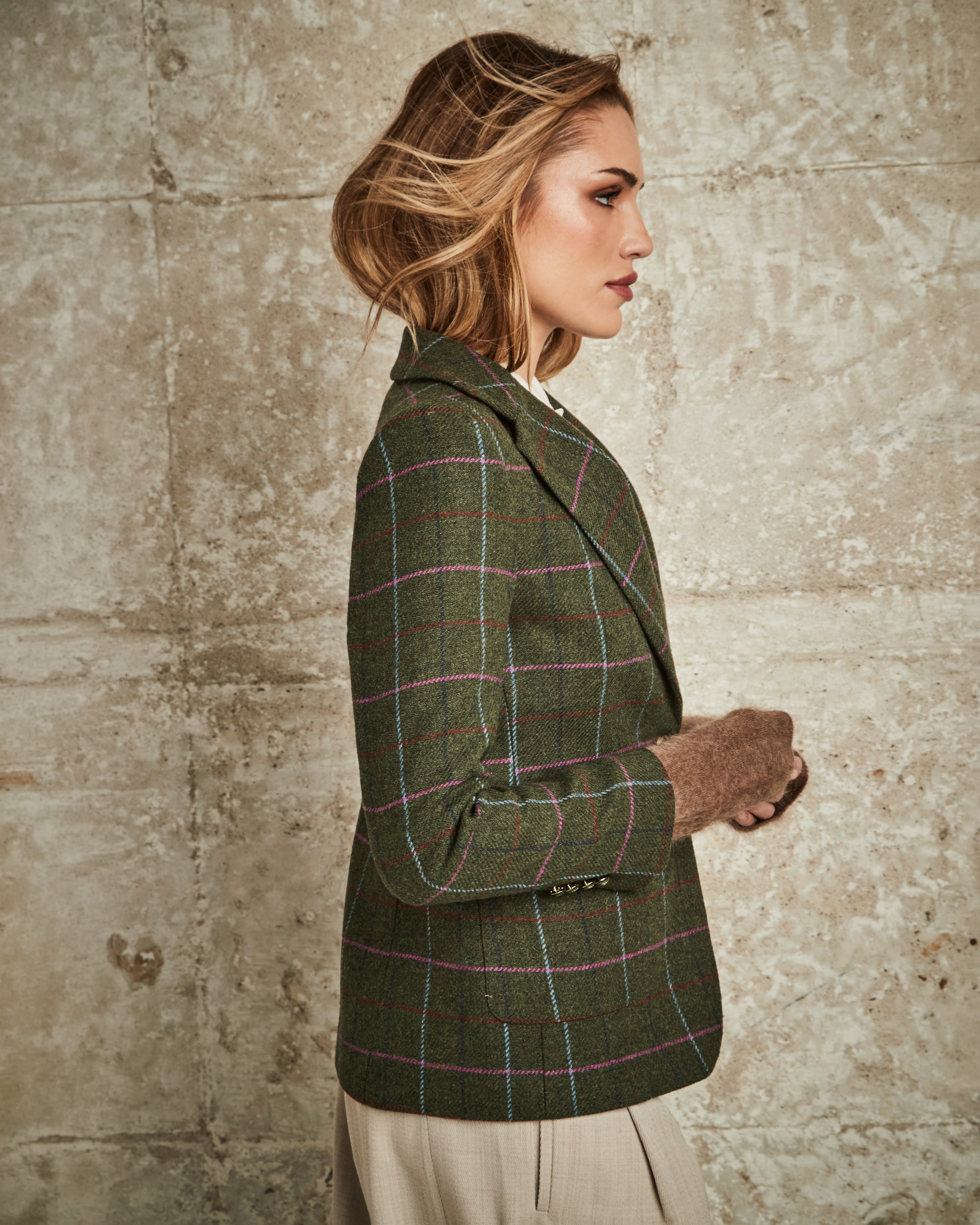 Blazer para mujer - Henry Arroway - Kaki Kaki-3