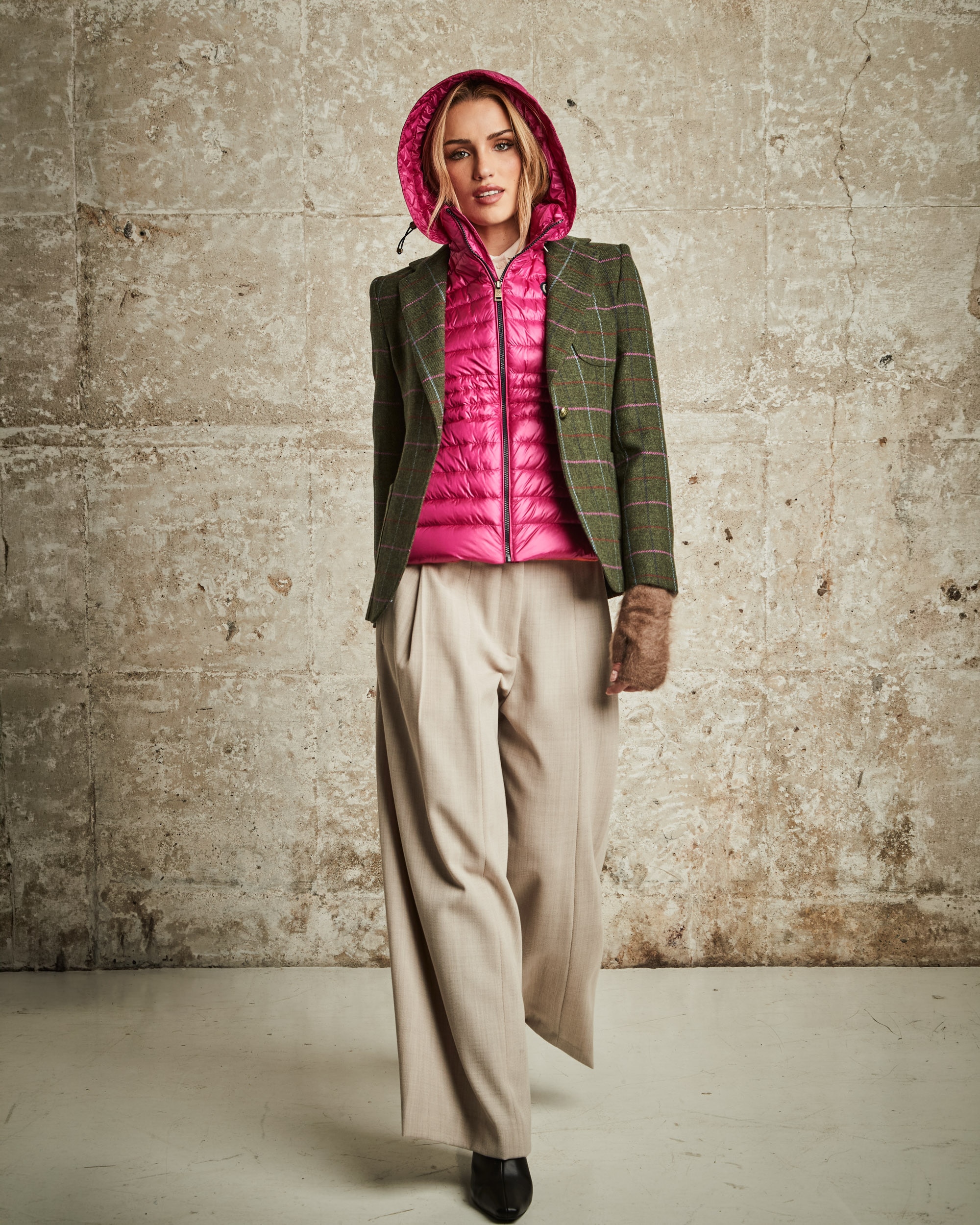 Blazer para mujer - Henry Arroway - Kaki Kaki-6