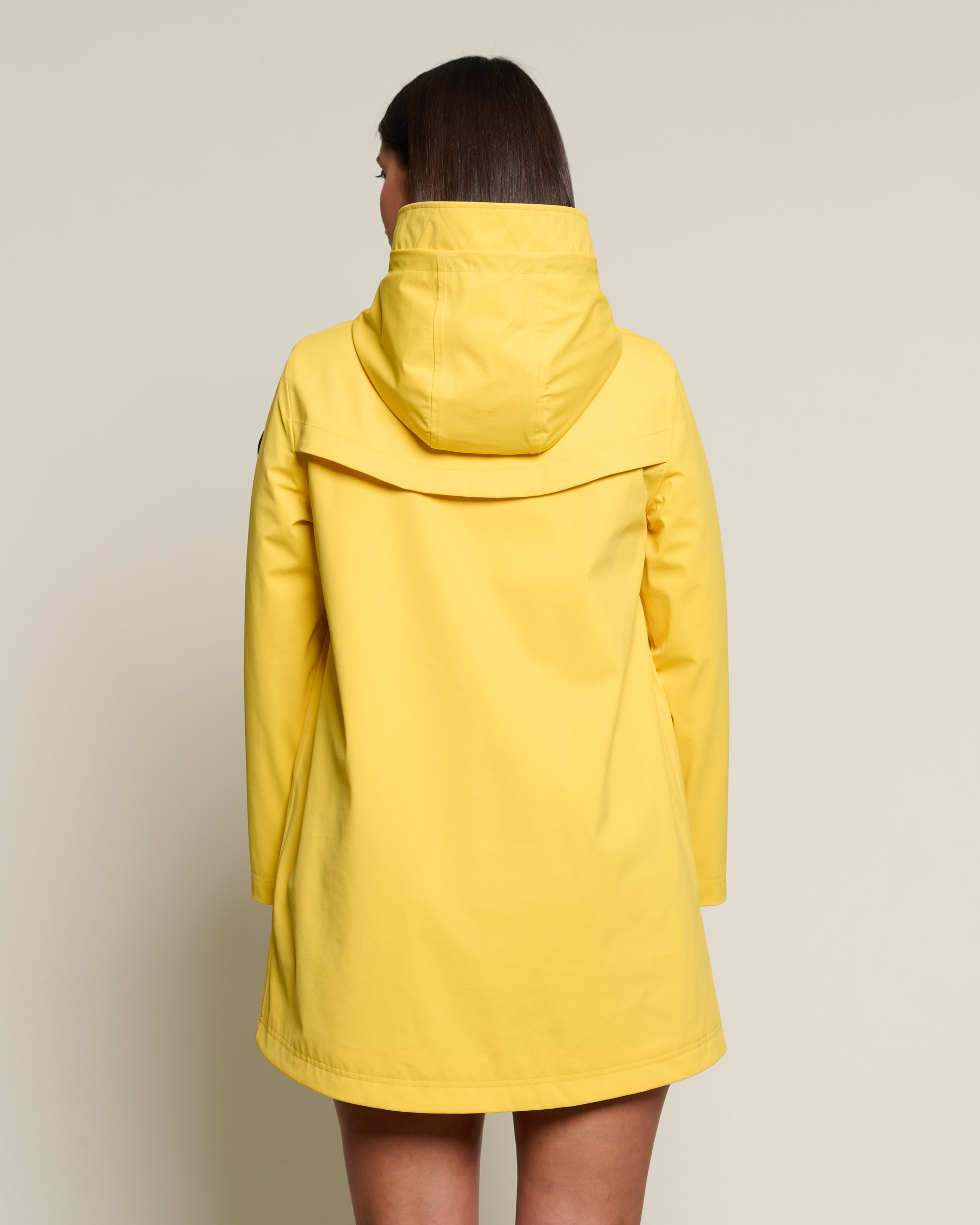 Parka de mujer en nylon con membrana - Henry Arroway - Amarillo Amarillo-2