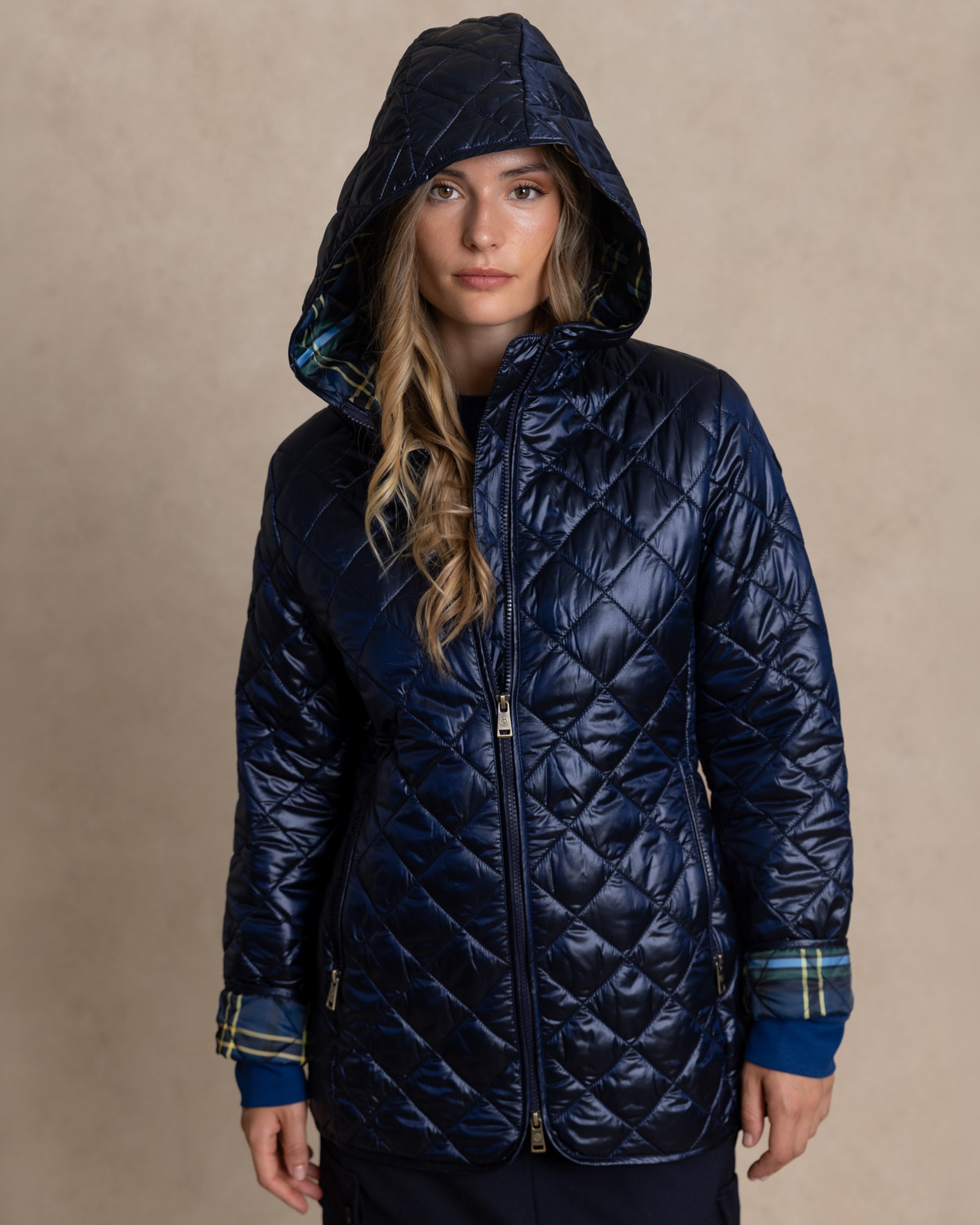 Chaqueta corta de mujer tipo husky - Henry Arroway - Azul royal Azul royal-4