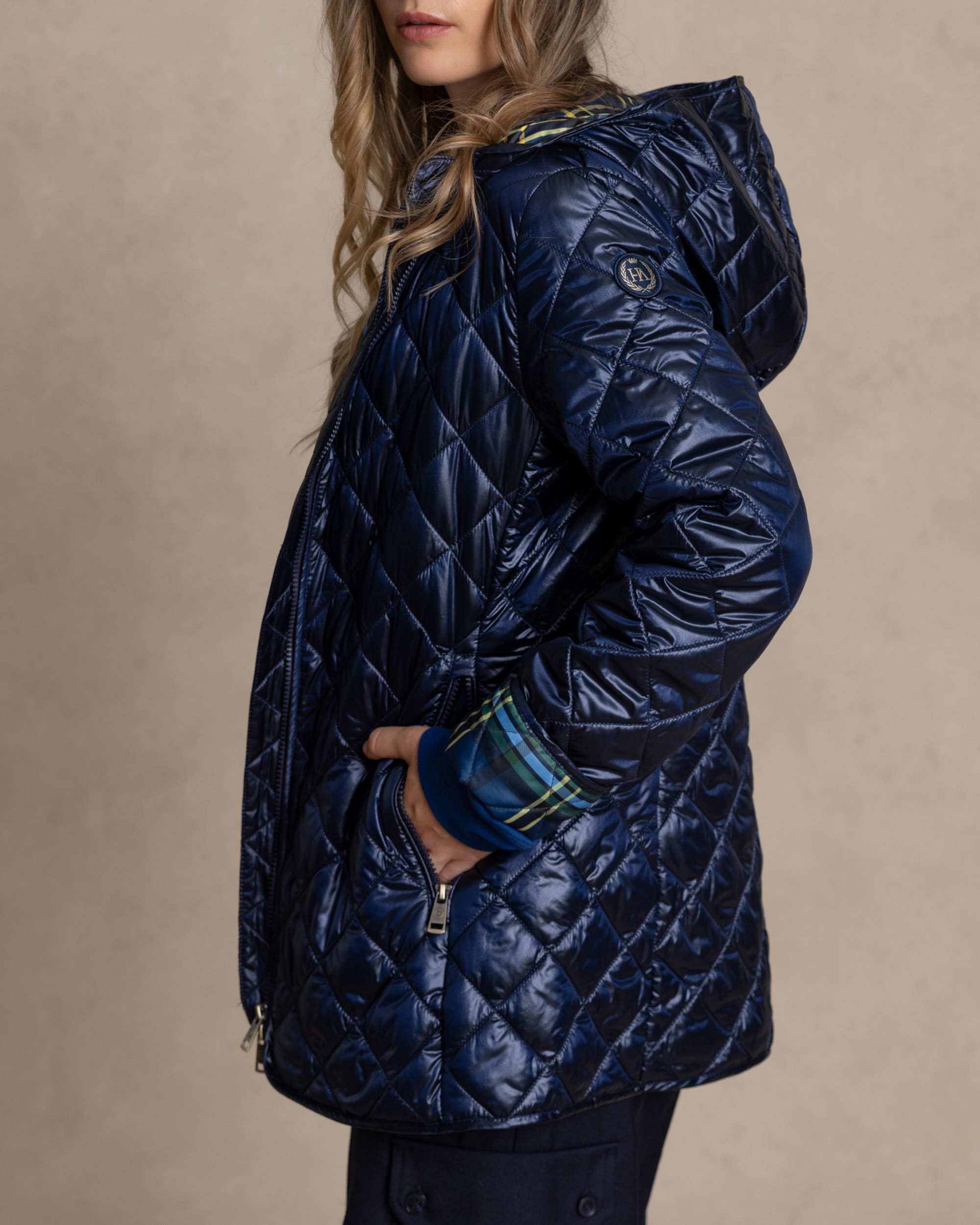 Chaqueta corta de mujer tipo husky - Henry Arroway - Azul royal Azul royal-5