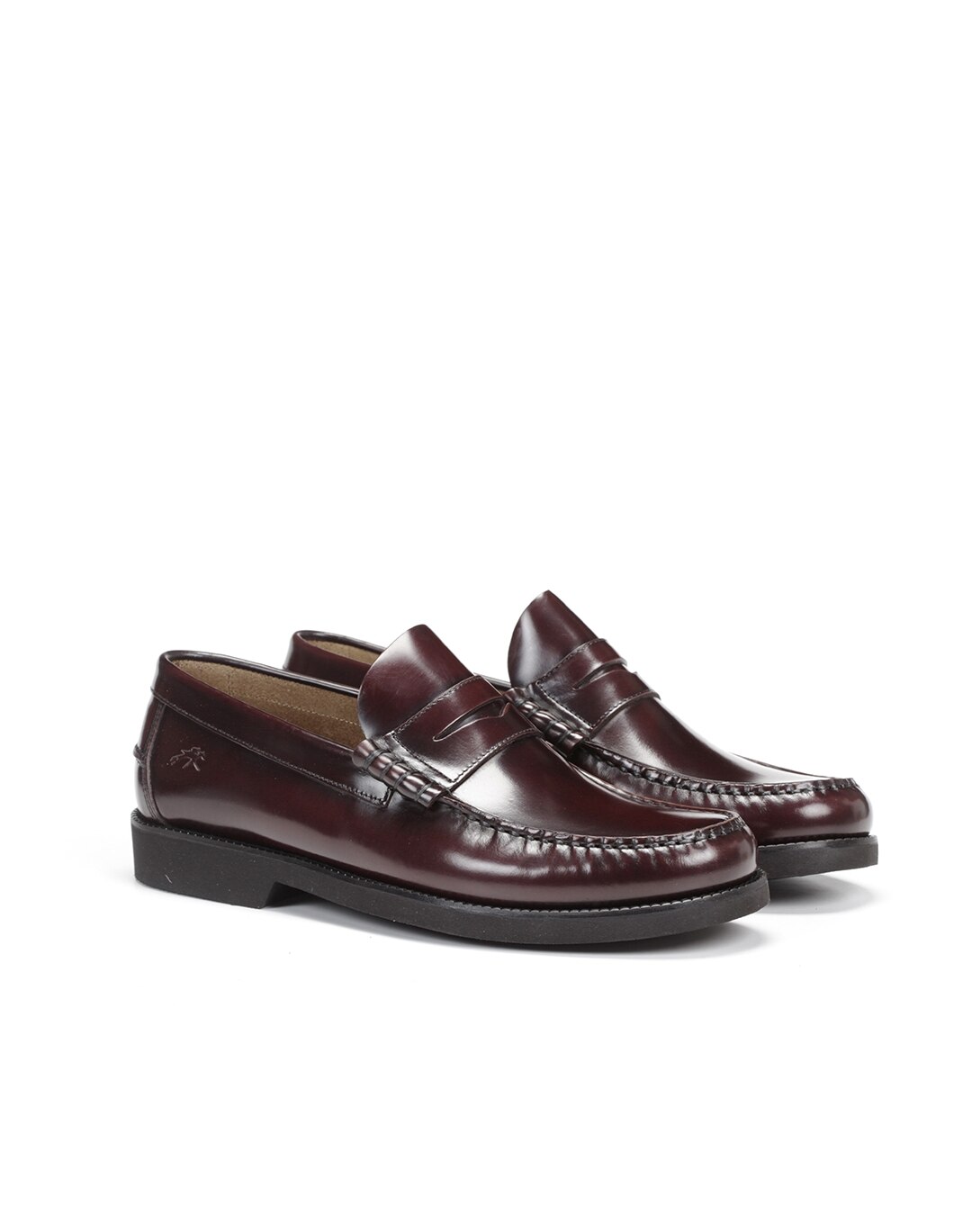Mocasines de hombre fabricados en piel - Fluchos - Rojo / Negro Rojo / Negro-2