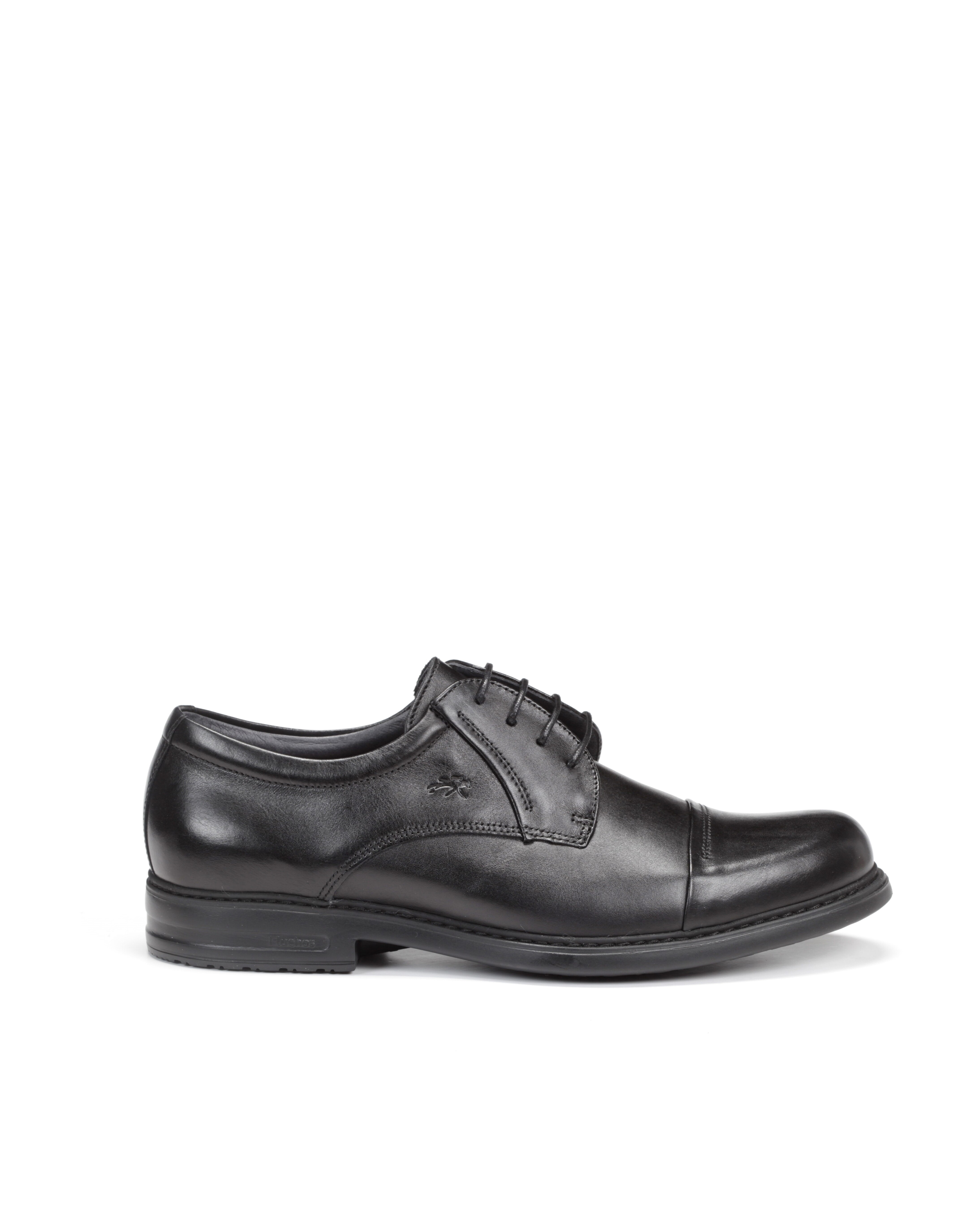 Zapatos de cordones de hombre fabricados en piel - Fluchos - Negro Negro-1