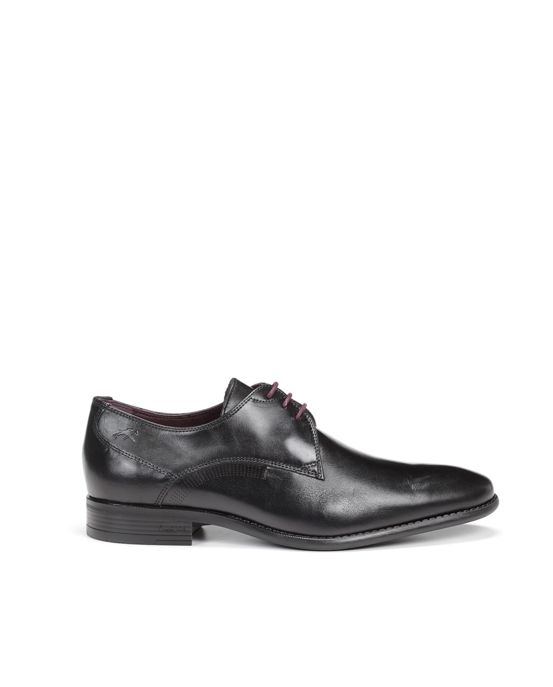 Zapatos de cordones de hombre en color y fabricados en piel - Fluchos - Negro Negro-1