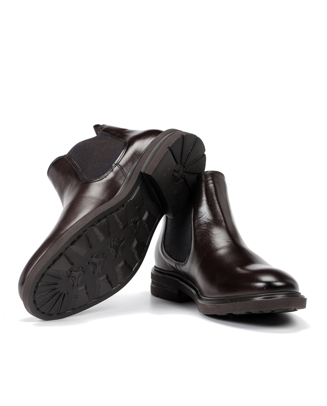 Botines de hombre de piel en color marrón medio - Fluchos - Marrón Marrón-3