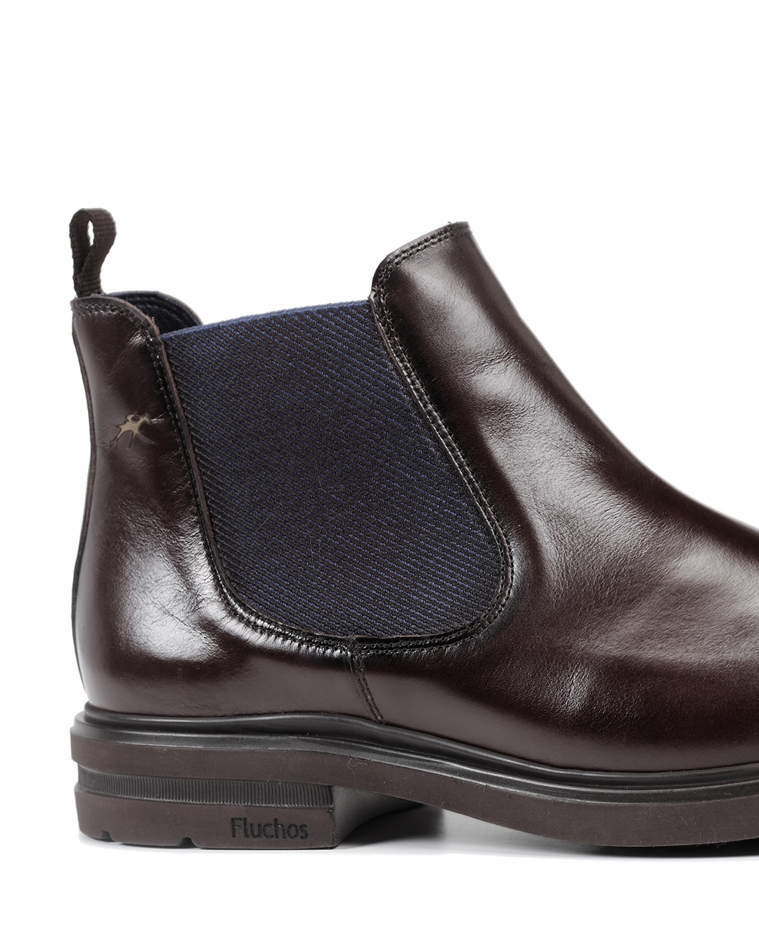 Botines de hombre de piel en color marrón medio - Fluchos - Marrón Marrón-6
