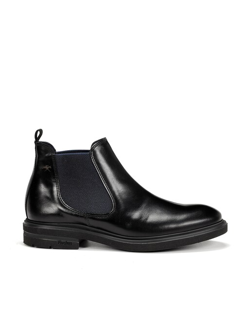 Imagen 0 de Botines de hombre de piel en color negro