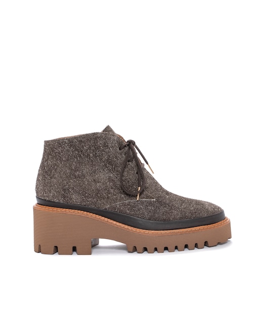 Imagen 0 de Botines de mujer en piel de cuña Carmen