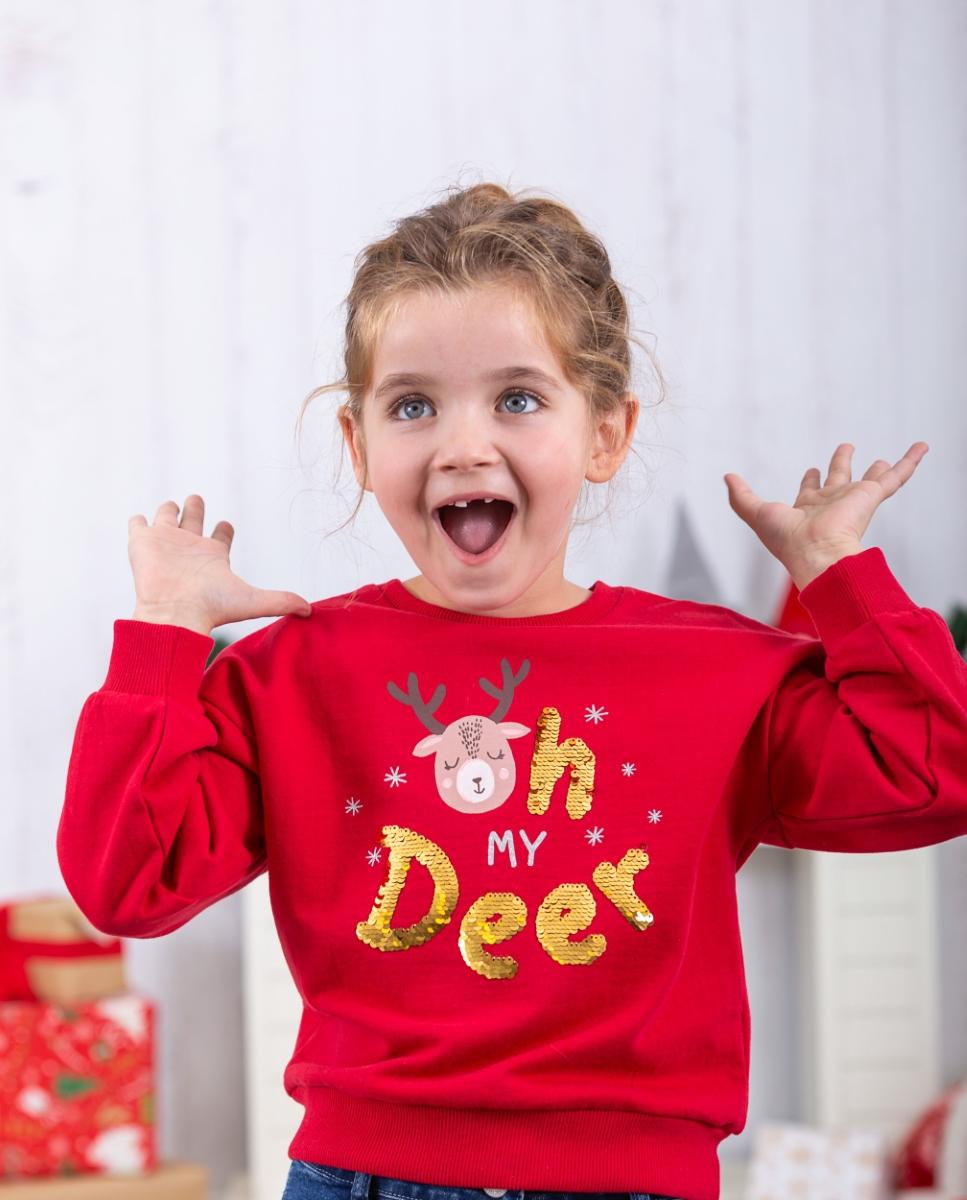 Sudadera store roja niña