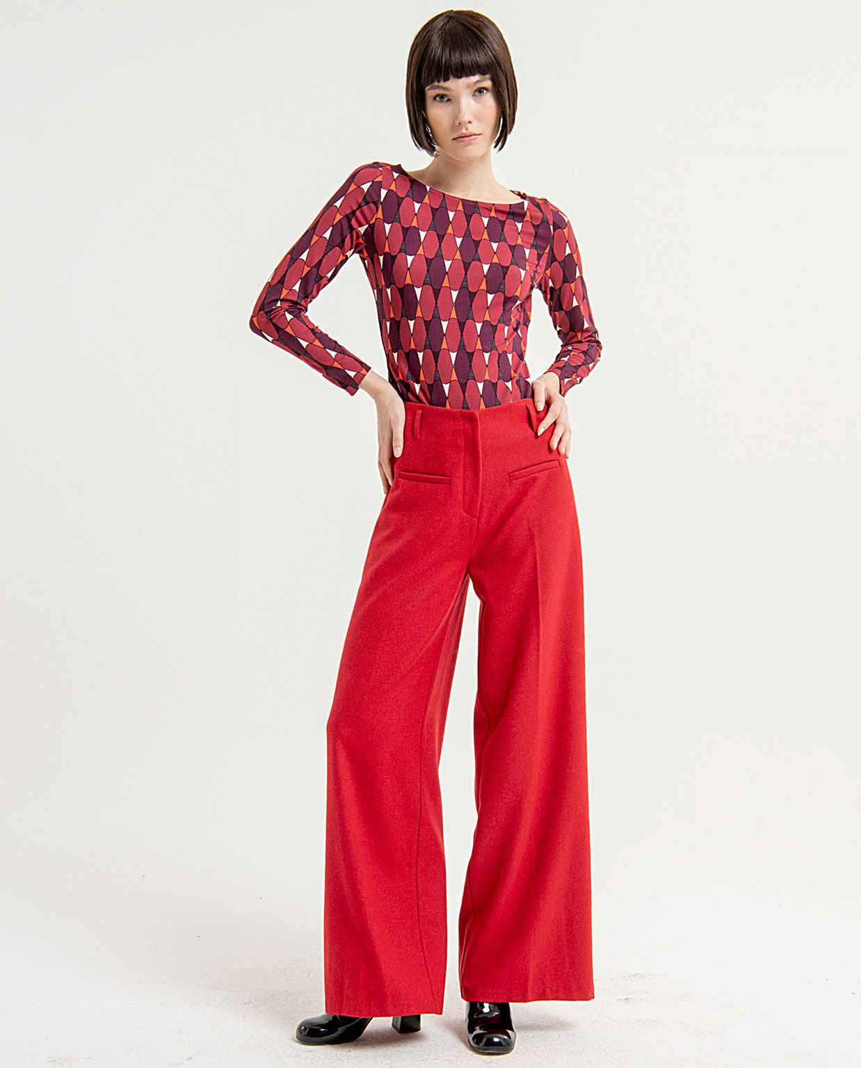 Pantalones rojos mujer el best sale corte ingles