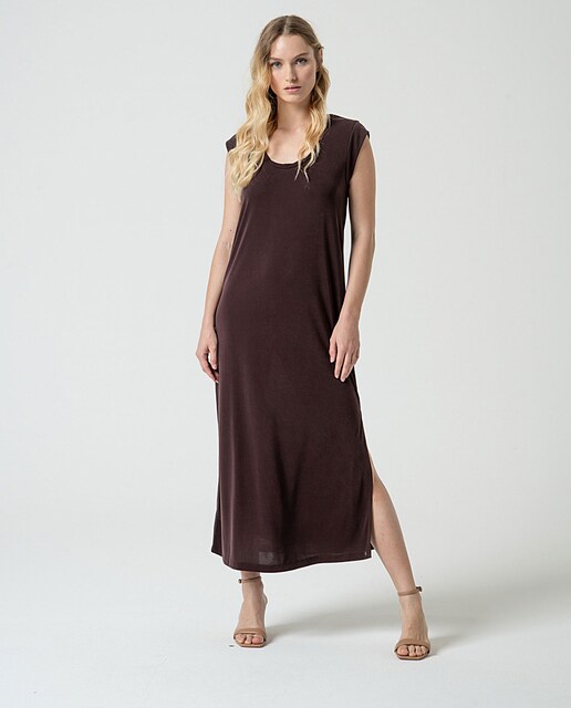 Imagen 0 de Vestido elástico recto y ancho