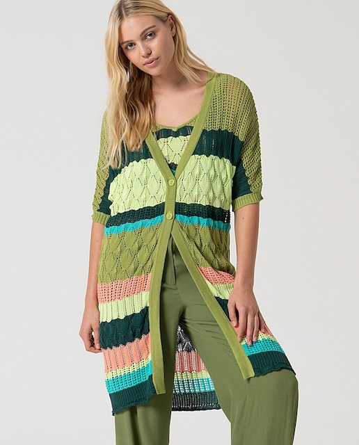 Imagen 0 de Cárdigan de mujer largo de crochet