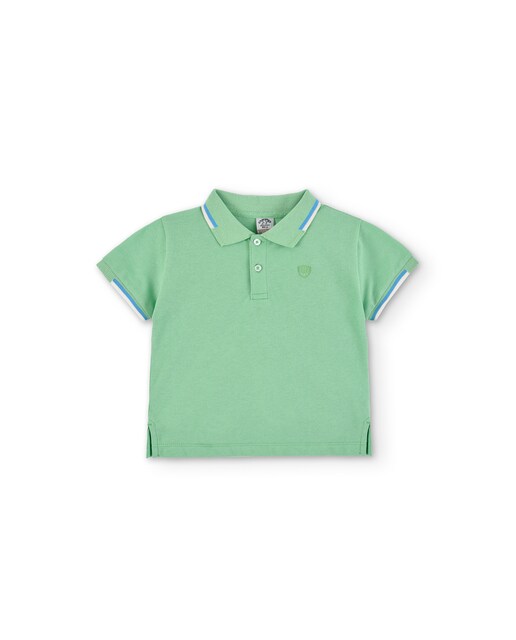 Imagen 0 de Polo de niño verde de manga corta