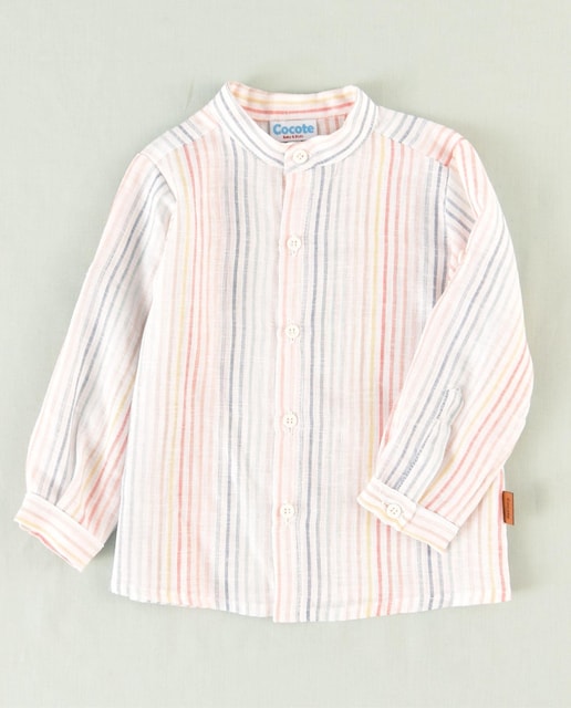 Imagen 0 de Camisa multicolor de niño de rayas