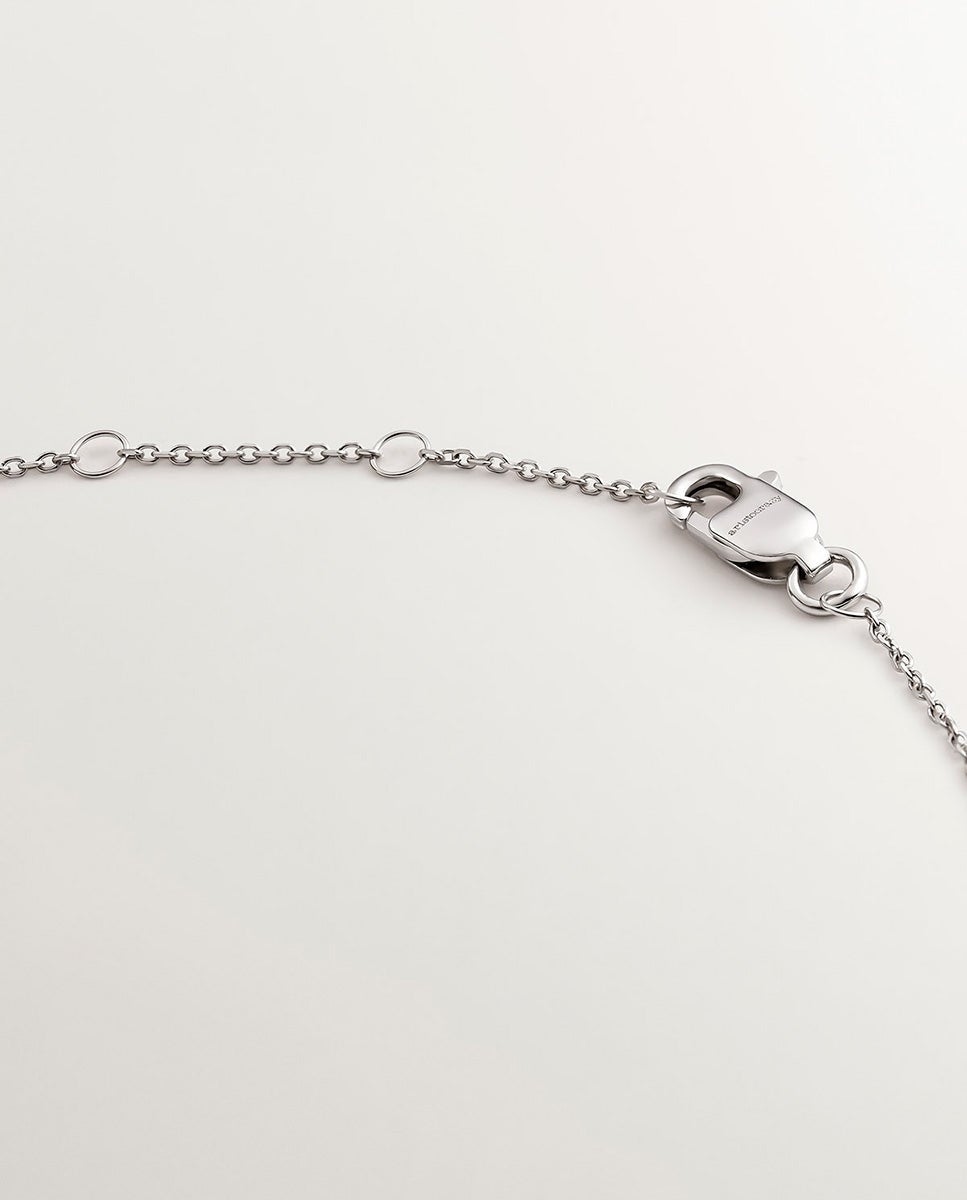 Pulsera de cadena de plata 925 bañada en oro amarillo de 18k con lunas y estrellas - Aristocrazy - Azul Azul-7