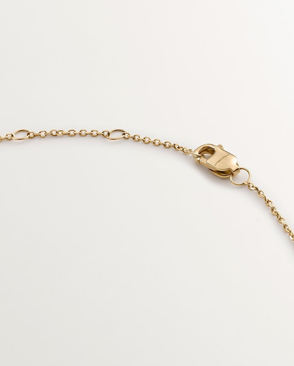 Cadena con colgante de oro amarillo de 9k con zafiro - Aristocrazy - Azul Azul-7