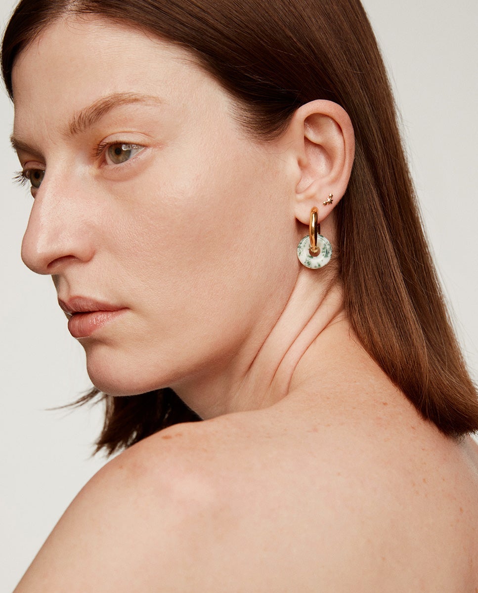 Pendiente individual de oro amarillo de 9k con estrellas - Aristocrazy - Dorado Dorado-6