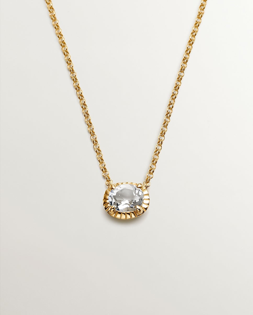 Imagen 0 de Colgante de plata 925 bañada en oro amarillo de 18k con amatista verde Verde
