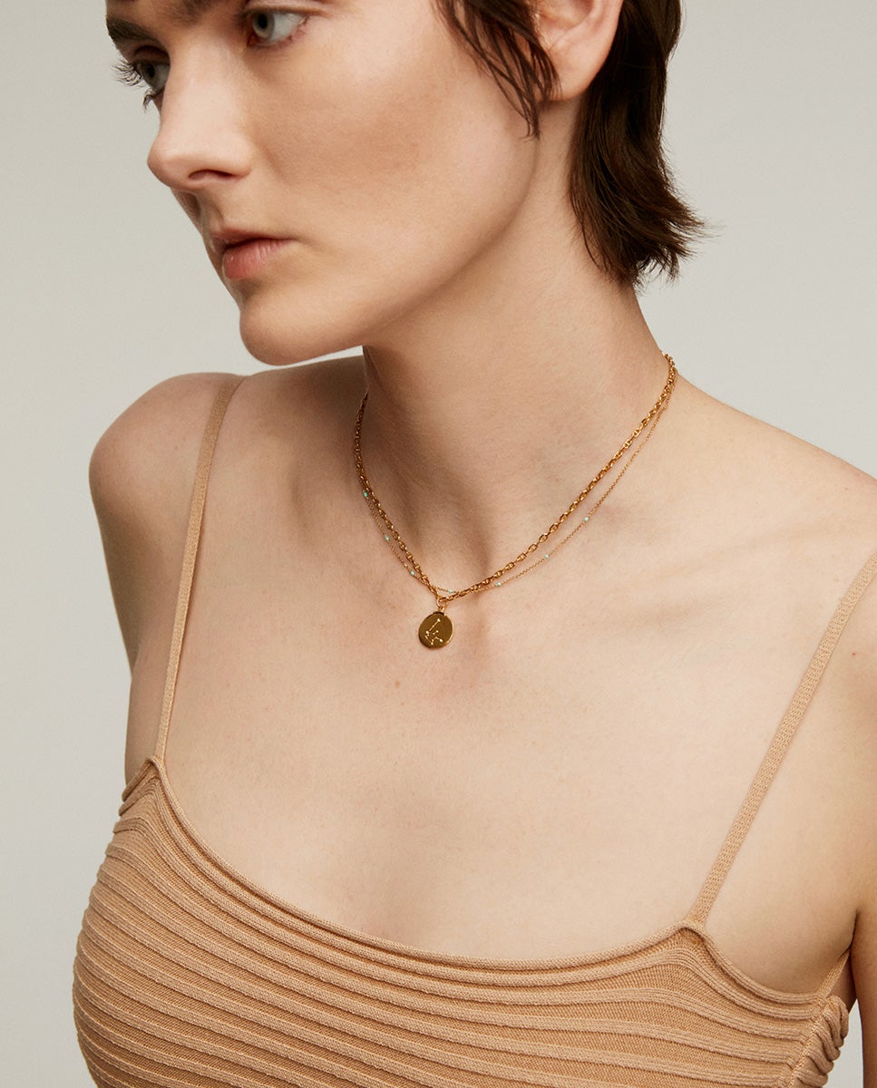 Charm acuario de plata 925 bañada en amarillo de 18k - Aristocrazy - Oro Oro-6