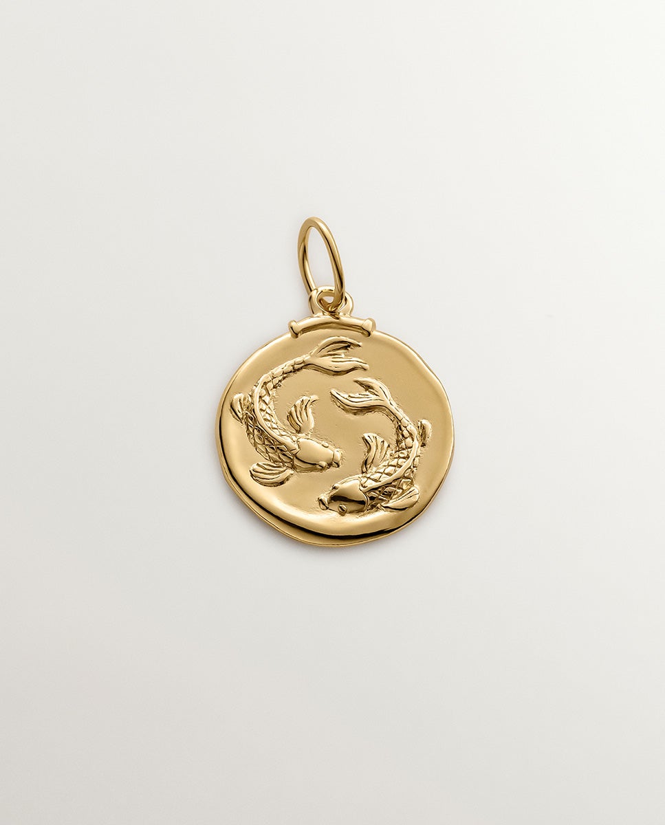 Charm piscis de plata 925 bañada en amarillo de 18k - Aristocrazy - Oro Oro-1