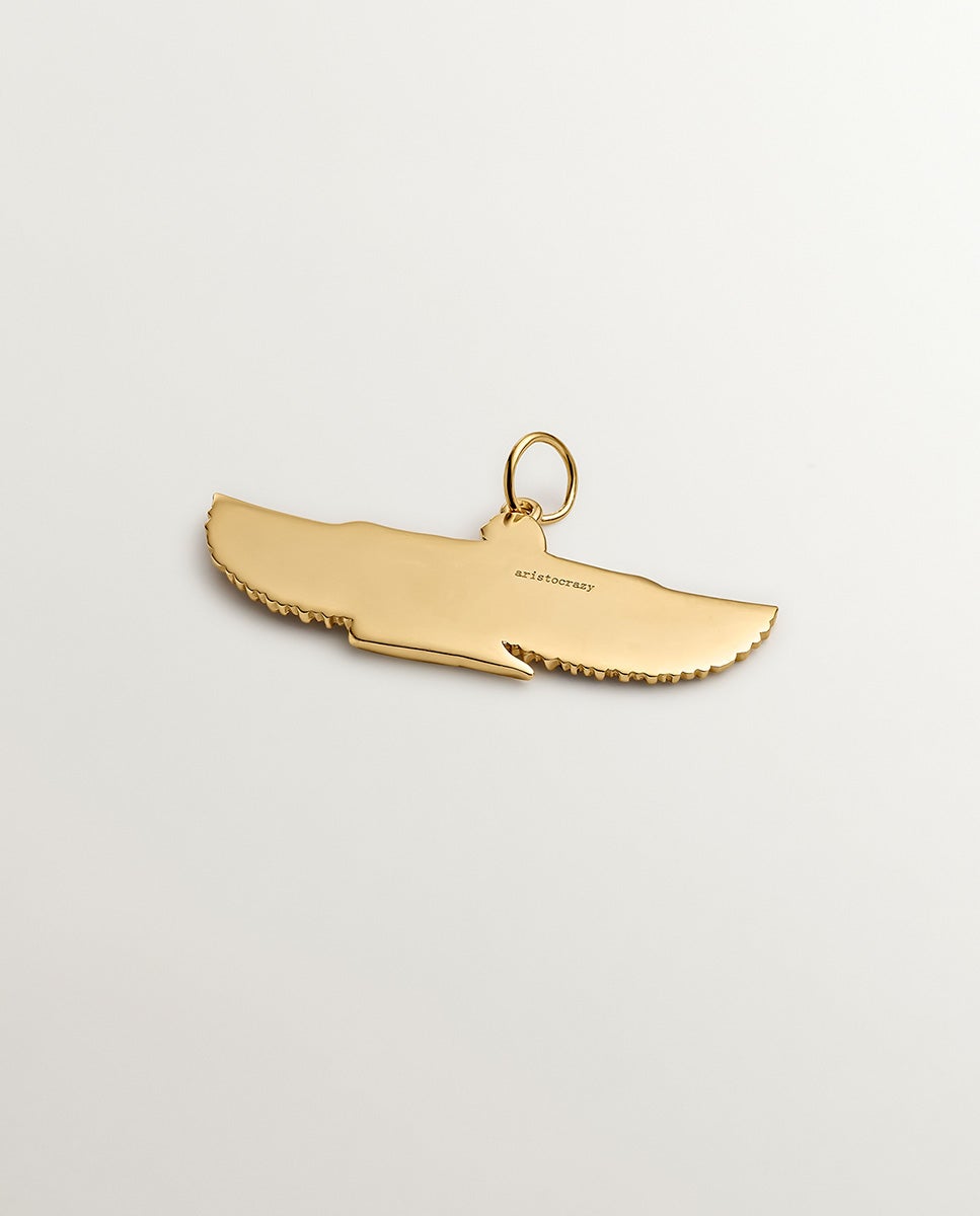 Charm de plata 925 bañada en oro amarillo de 18k con diosa alada - Aristocrazy - Dorado Dorado-3