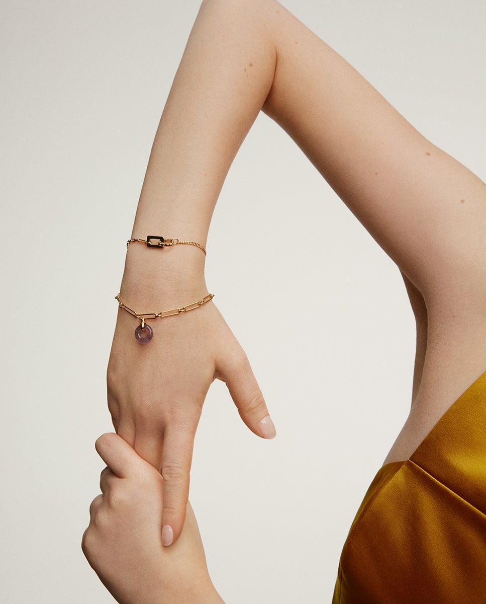 Pulsera de plata 925 y plata 925 bañada en oro amarillo de 18K - Aristocrazy - Oro Oro-6