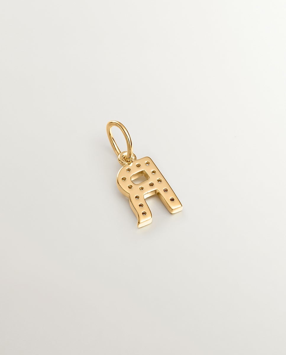 Cadena con colgante de plata 925 bañada en oro amarillo de 18k con cruz pequeña y espinelas - Aristocrazy - Blanco Blanco-2