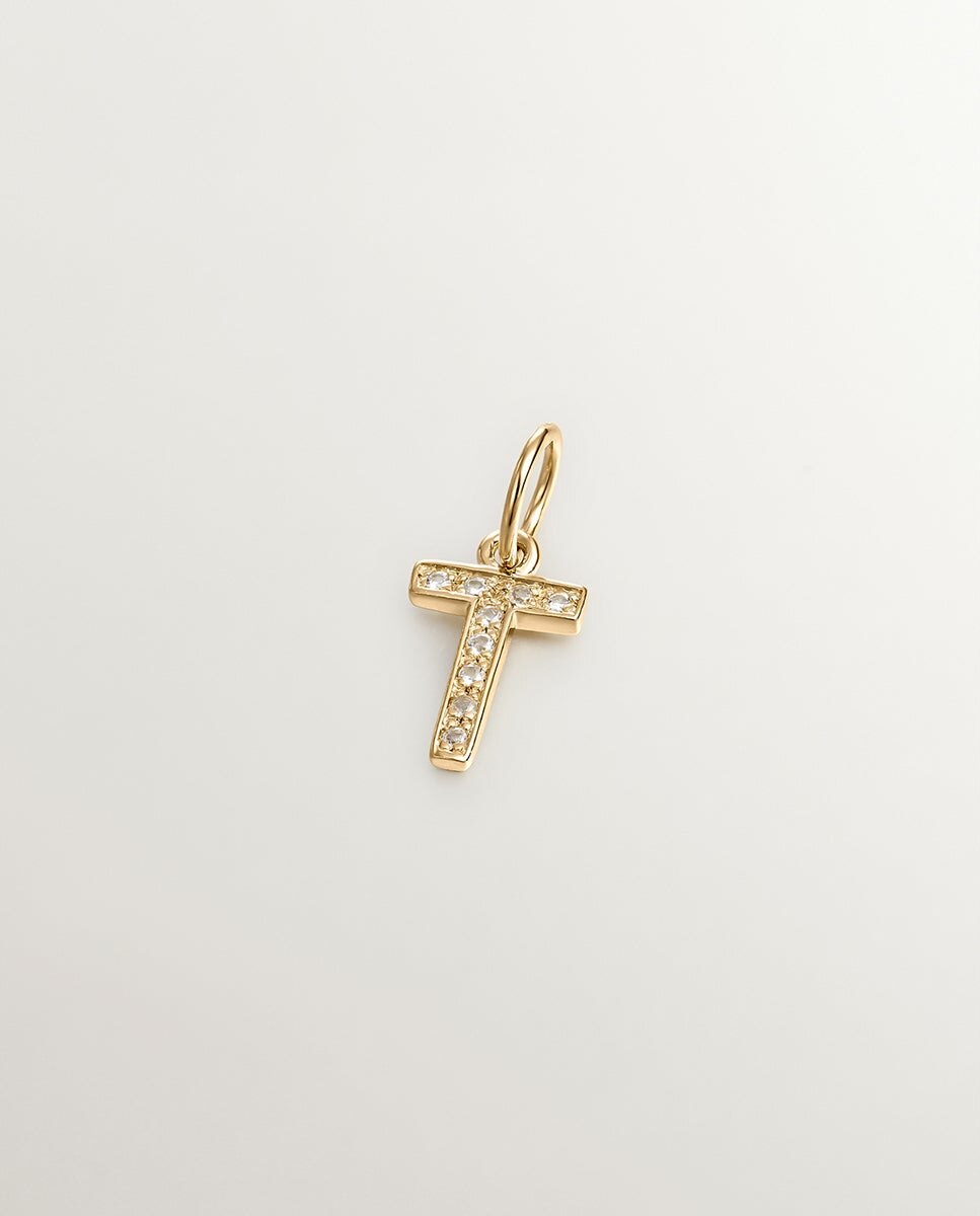 Cadena con colgante de plata 925 bañada en oro amarillo de 18k con alas - Aristocrazy - Blanco Blanco-1