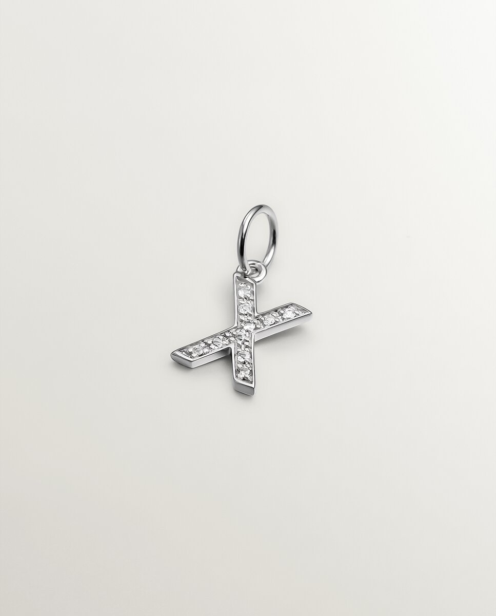 Imagen 0 de Cadena con colgante de plata 925 bañada en oro amarillo de 18k con topacio azul sky Blanco