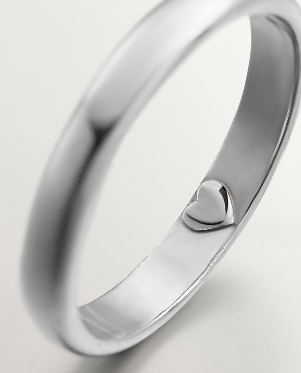 Wedding Band Alianzas Aristocrazy Anillo Tipo Alianza De Plata Con