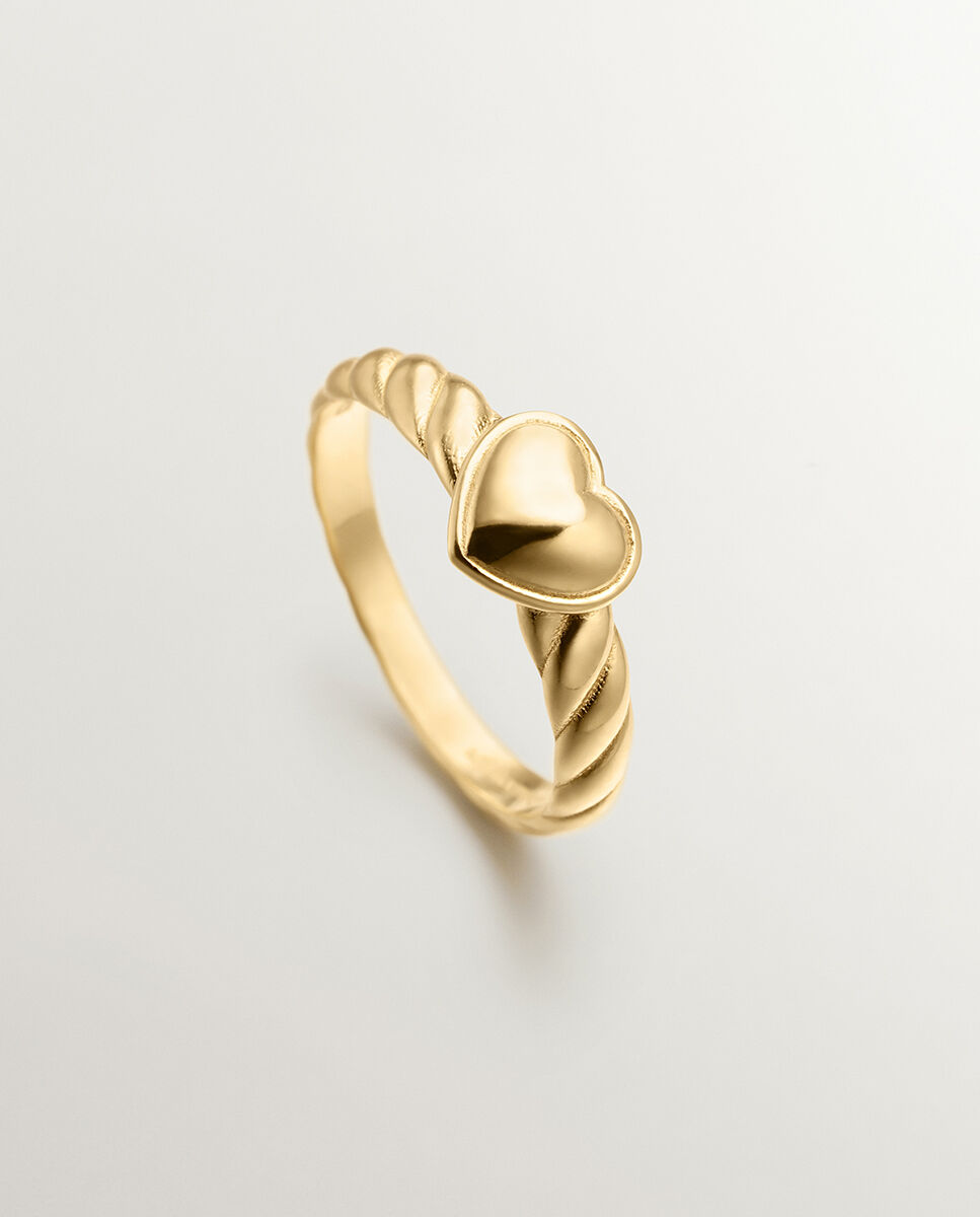 Anillo San Valent n de plata ba ada en oro de 18K Aristocrazy